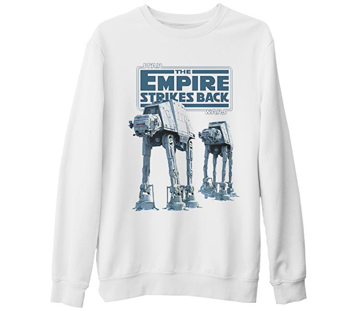 Star Wars - The Empire Strikes Back Beyaz Kalın Sweatshirt