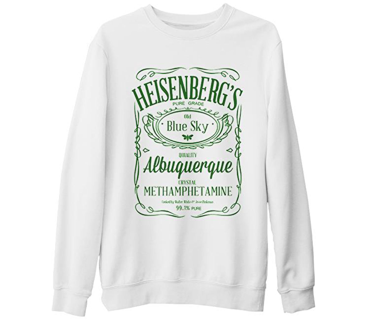 Breaking Bad - Heisenberg's Beyaz Kalın Sweatshirt