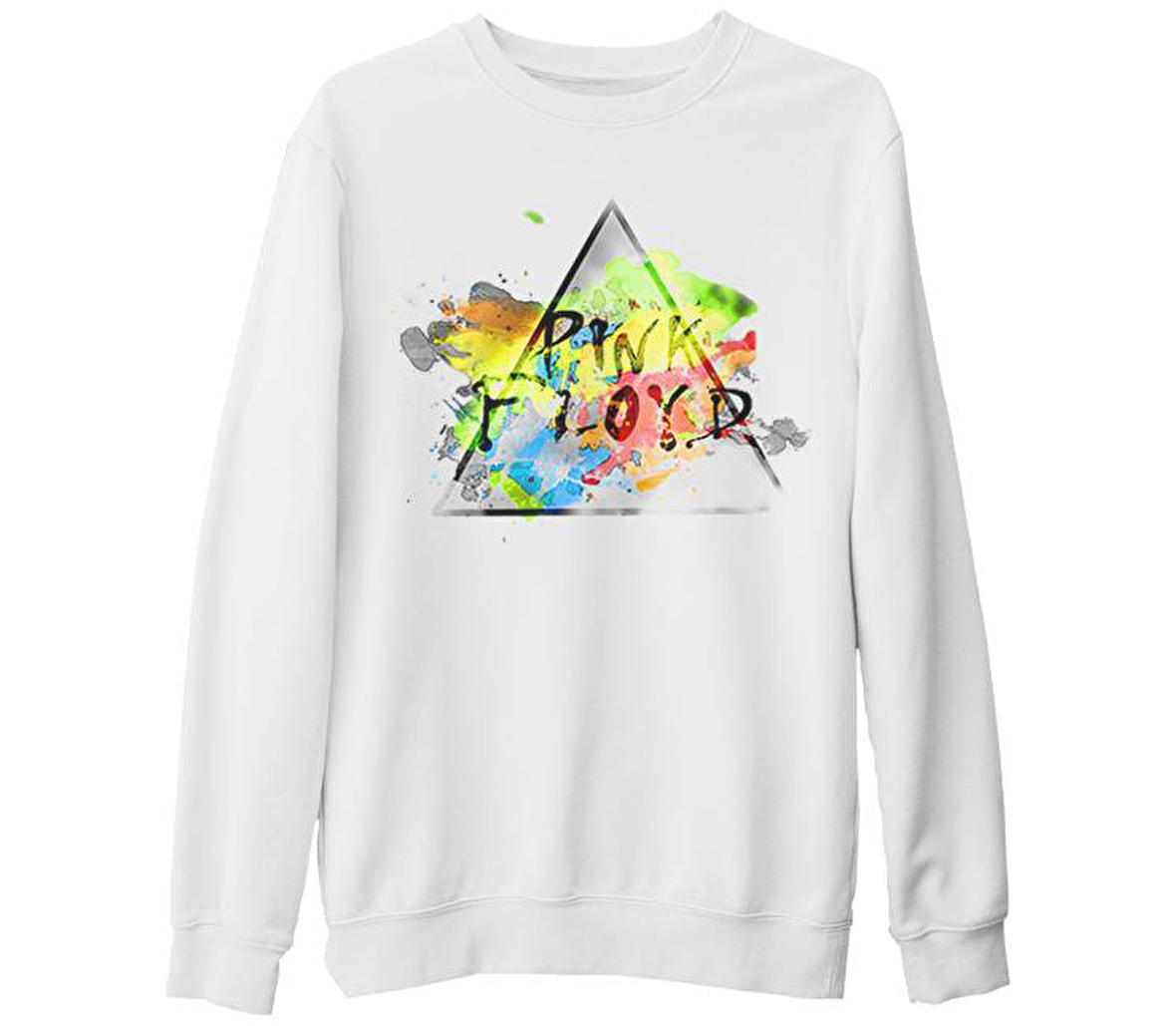 Pink Floyd 2 Beyaz Kalın Sweatshirt
