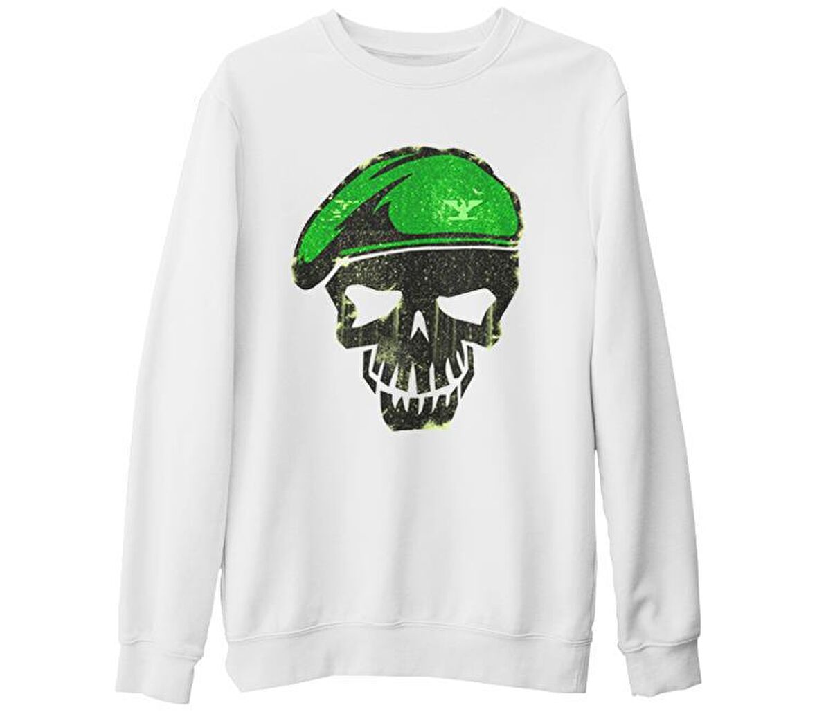 Suicide Squad - Rick Flag Beyaz Kalın Sweatshirt