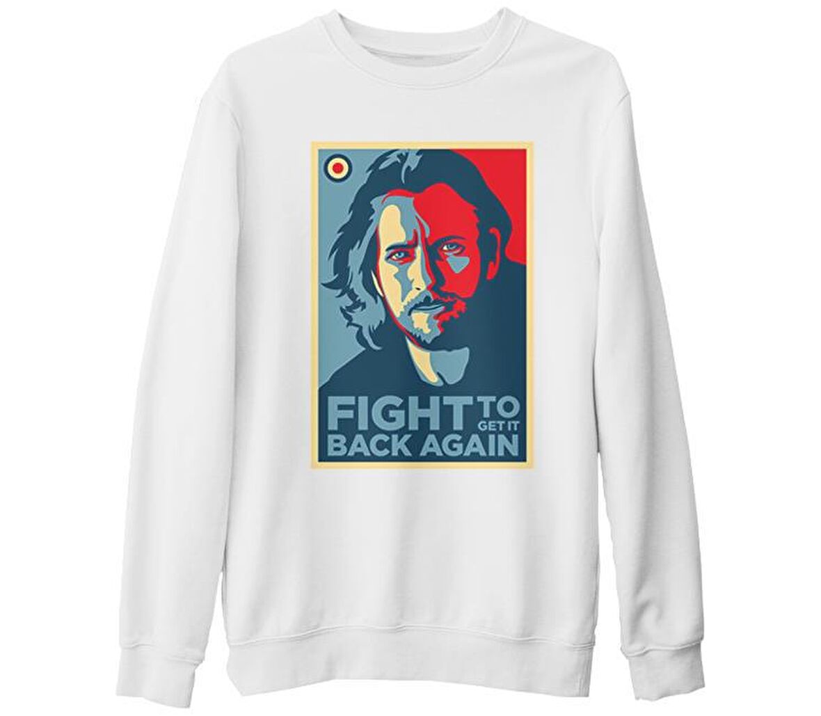 Pearl Jam - The Fixer Beyaz Kalın Sweatshirt