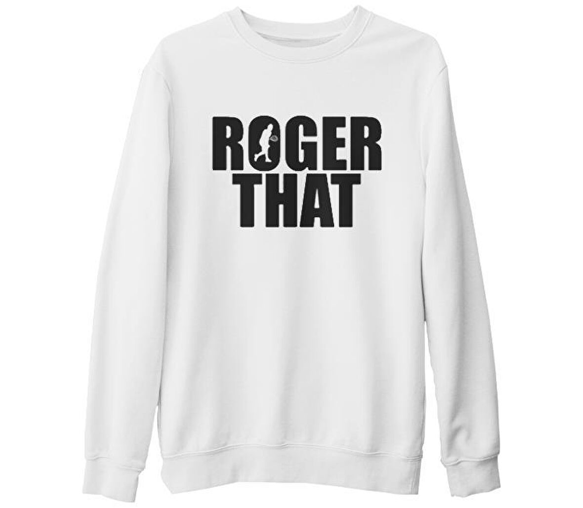 Tenis - Roger That Beyaz Kalın Sweatshirt