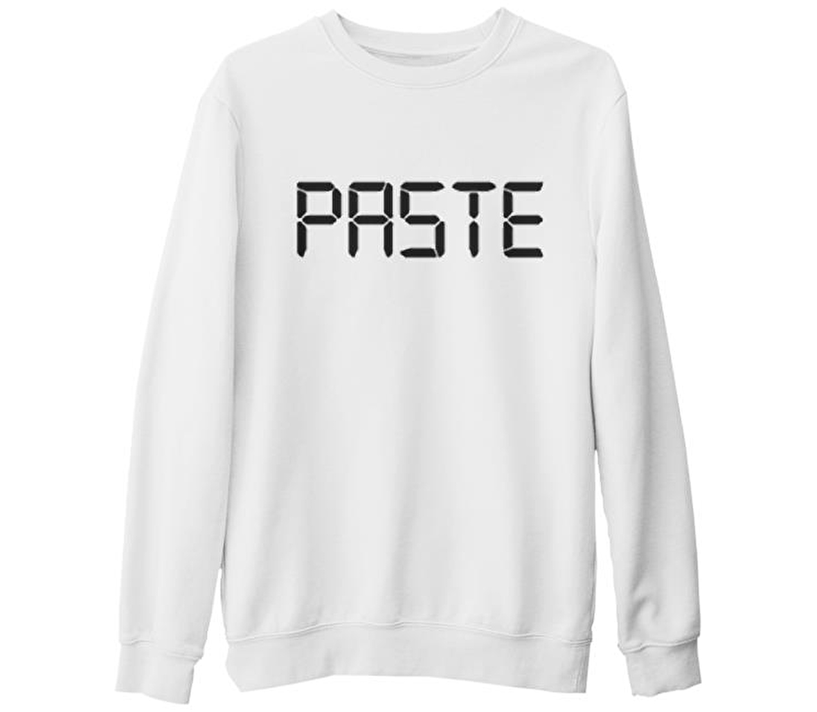 Paste Beyaz Kalın Sweatshirt