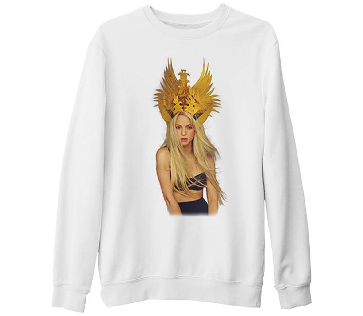 Shakira - Comme Moi Beyaz Kalın Sweatshirt