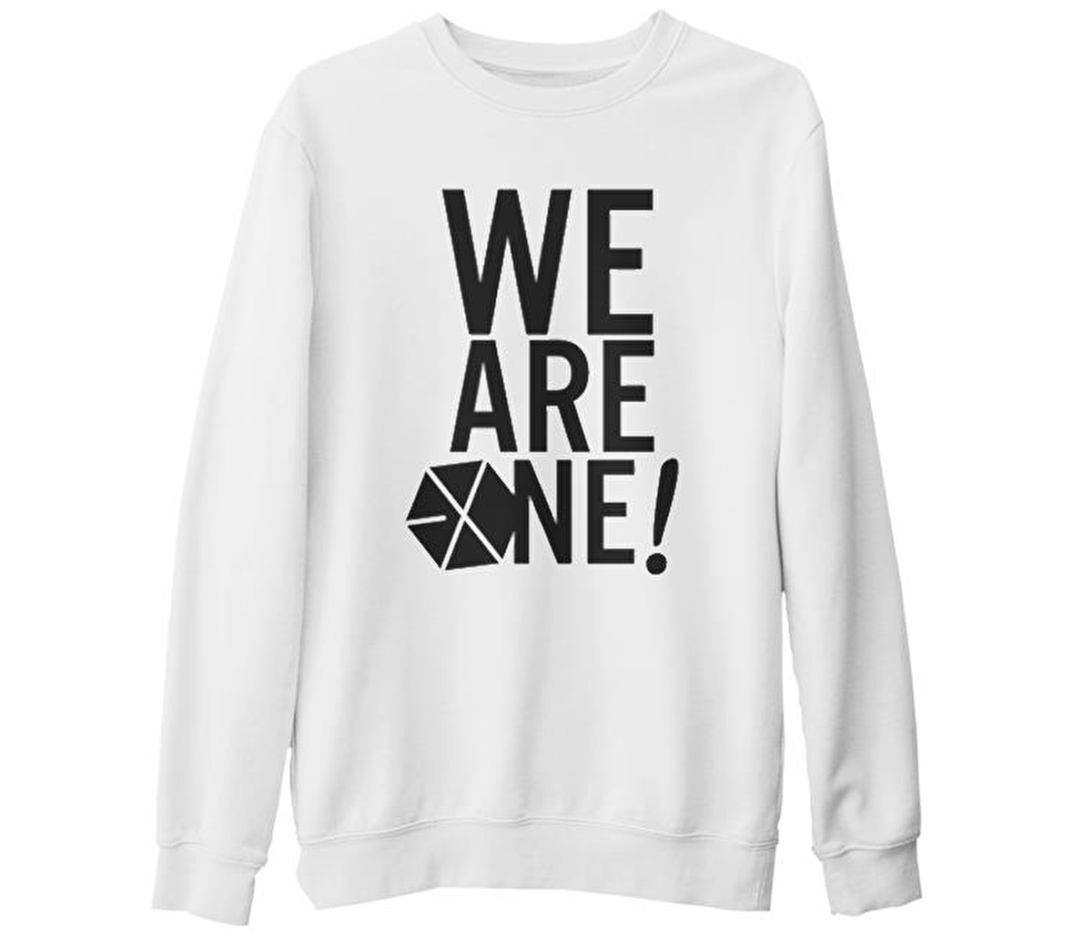 EXO - We are One  Beyaz Kalın Sweatshirt