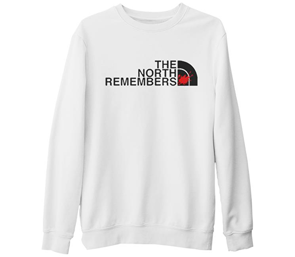 The North Remembers Beyaz Kalın Sweatshirt
