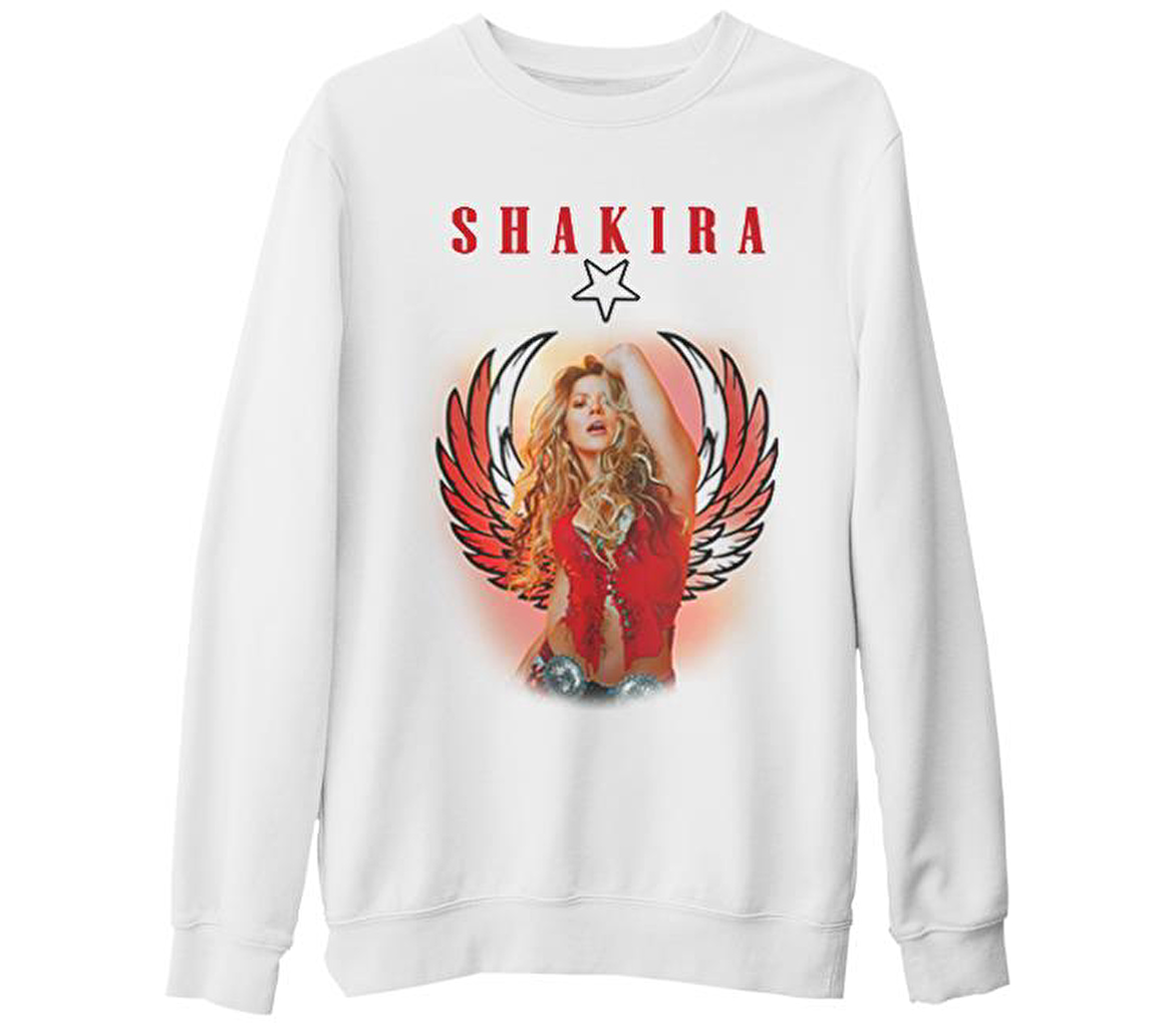 Shakira - İstanbul Beyaz Kalın Sweatshirt
