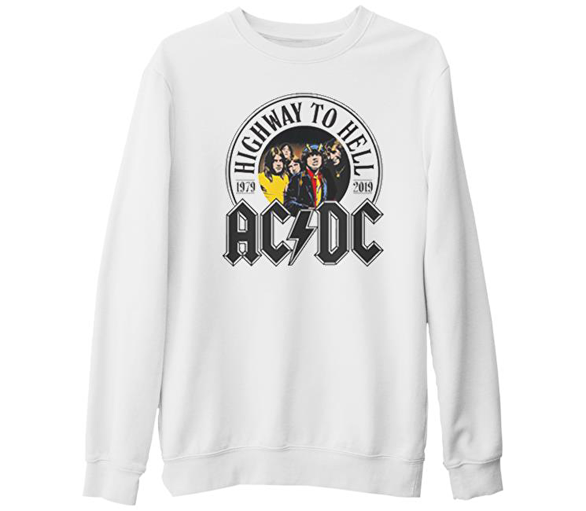 AC DC - 1979 Beyaz Kalın Sweatshirt