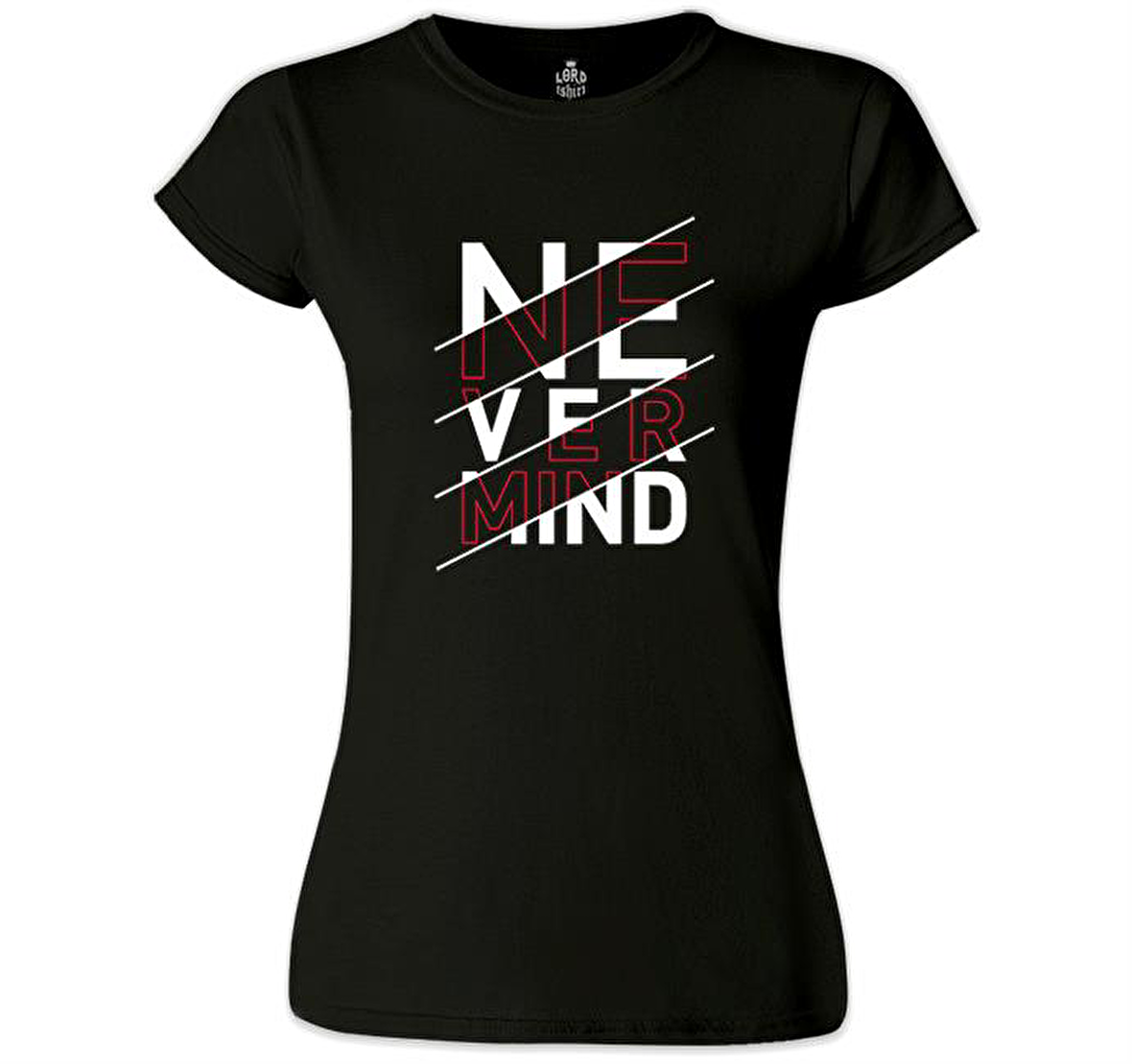 Never Mind Siyah Bayan Tshirt