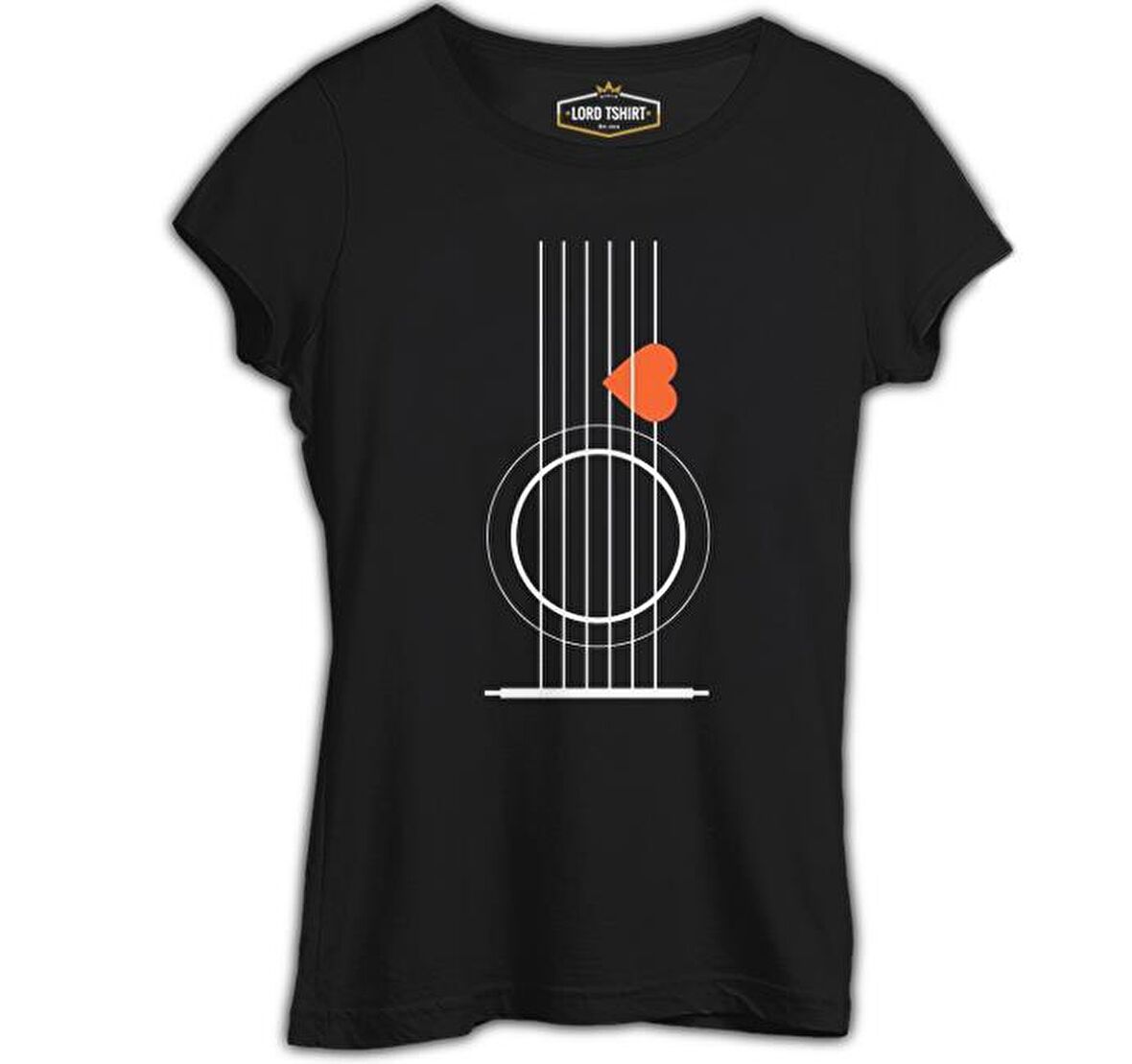 Gitar - Pena Siyah Kadın Tshirt