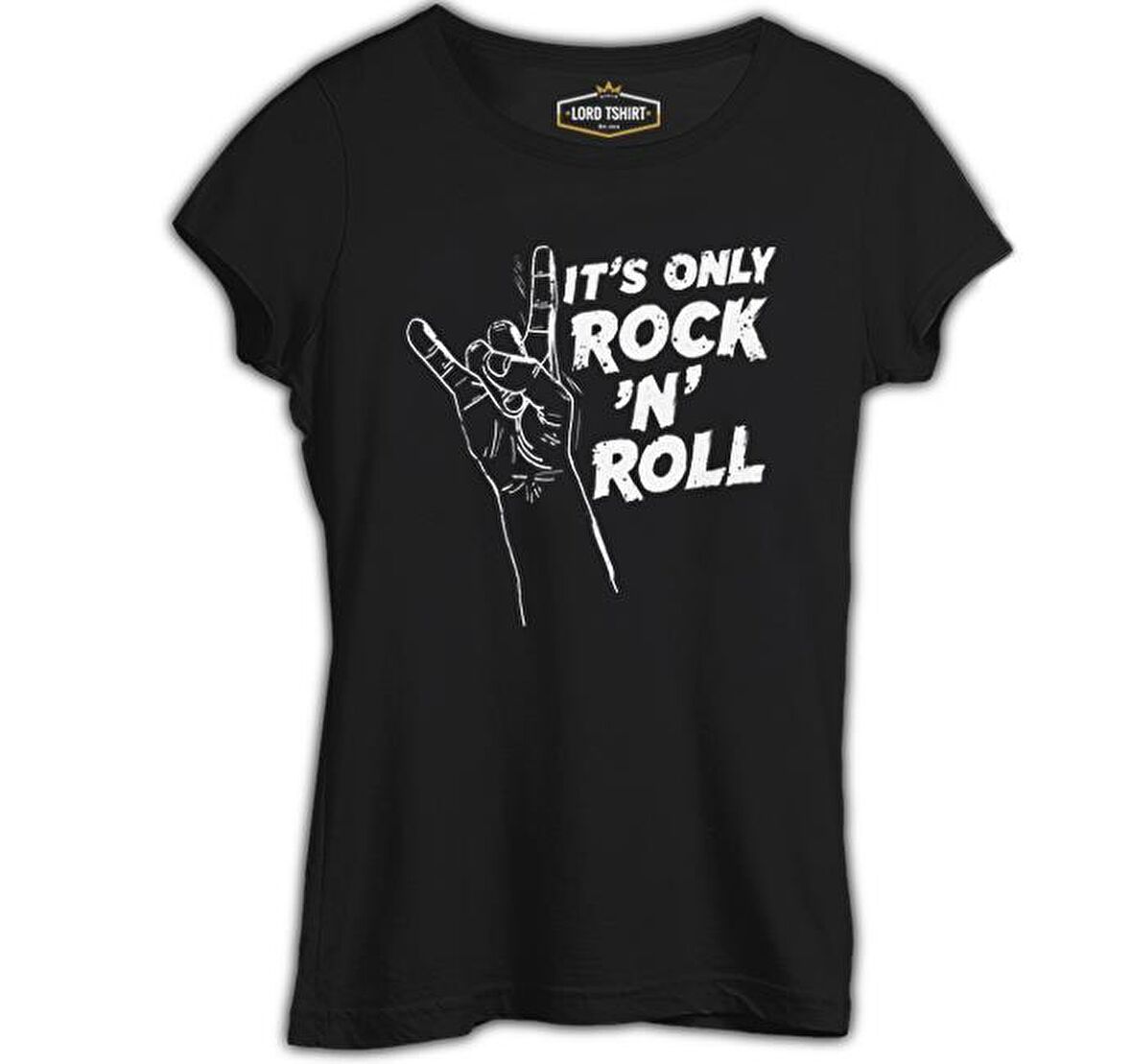 It's Rock N Roll Siyah Bayan Tshirt