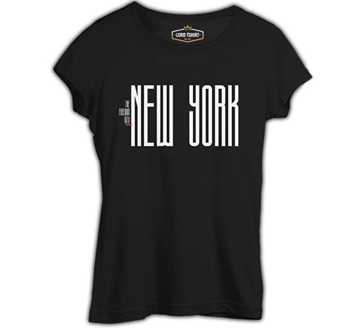 New York City - Freedom Siyah Kadın Tshirt