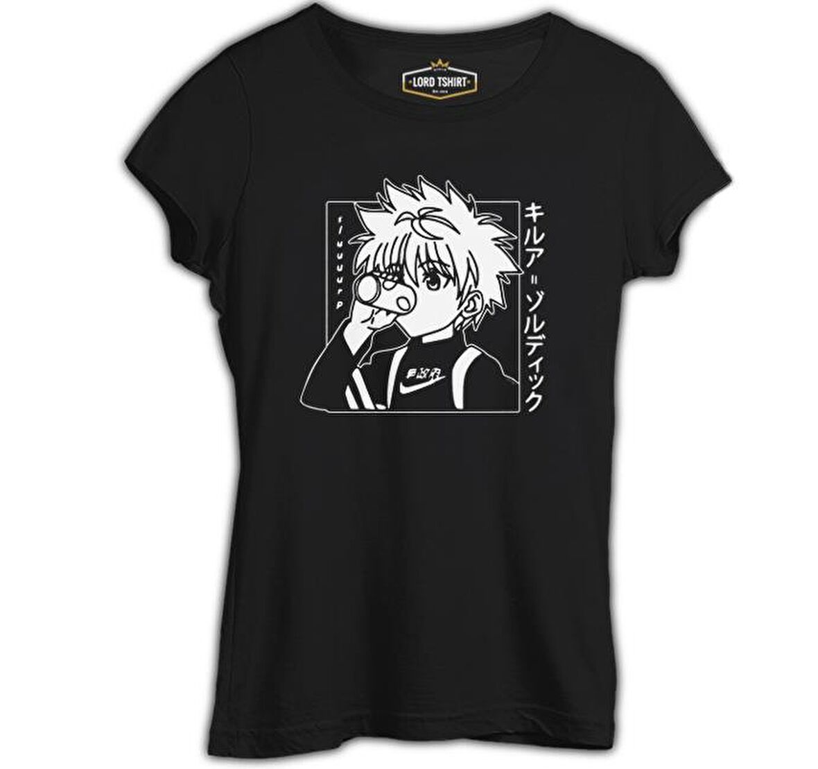 Hunter X Hunter - Killua Zoldyck Siyah Bayan Tshirt