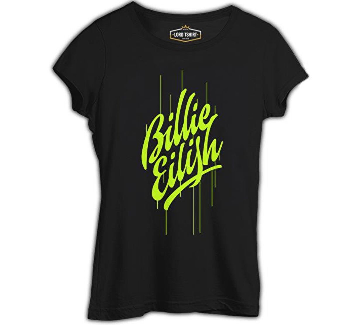 Billie Eilish - Paint Siyah Bayan Tshirt