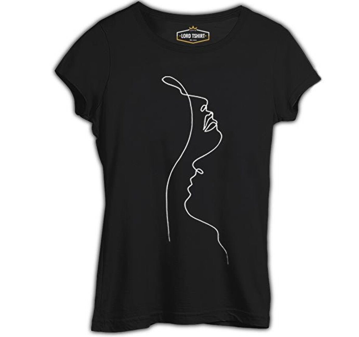 Man on Her Neck Siyah Bayan Tshirt
