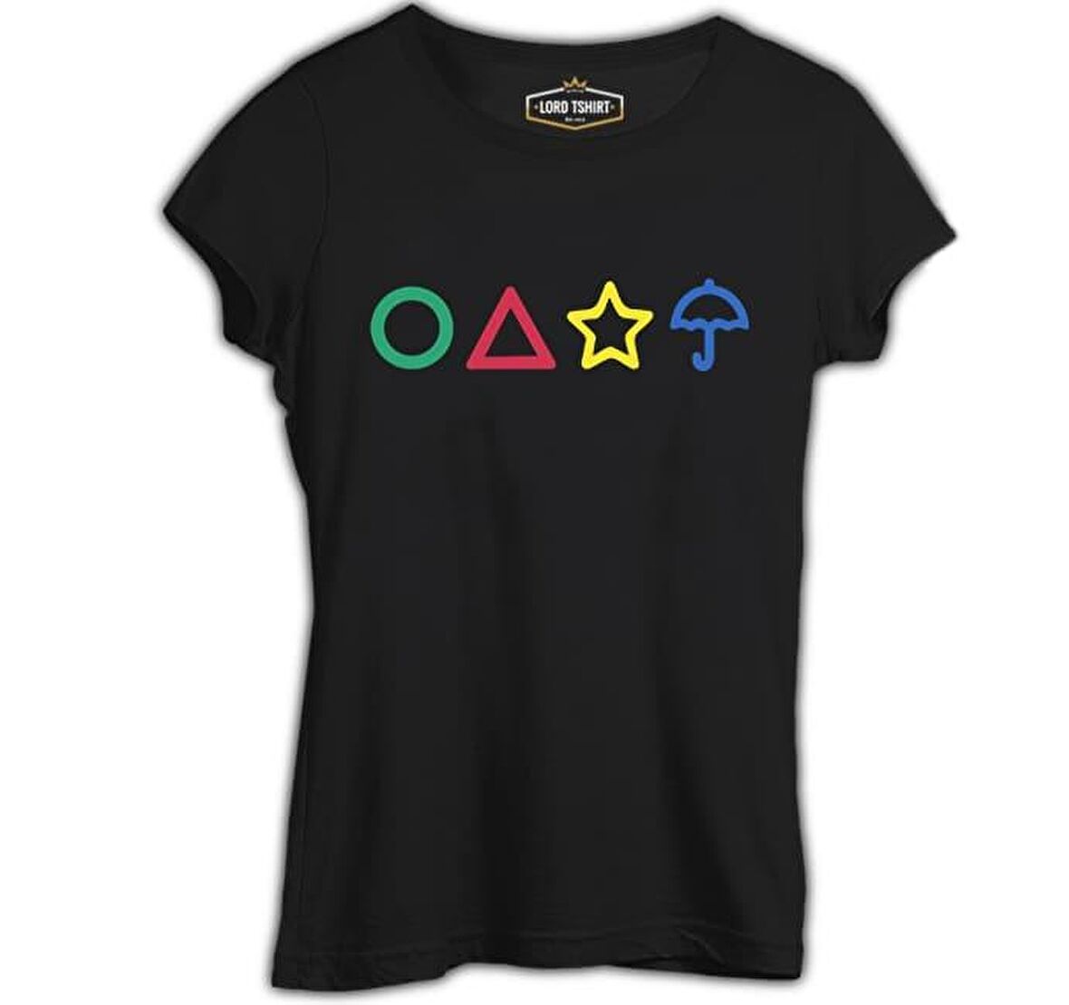 Squid Game -Candy Colours Siyah Bayan Tshirt