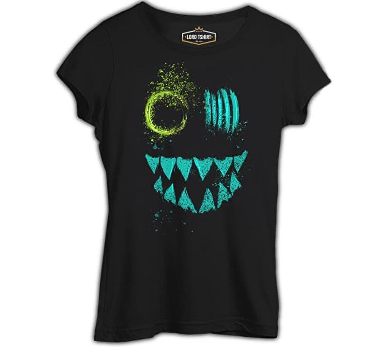 Maske - Monster Siyah Bayan Tshirt