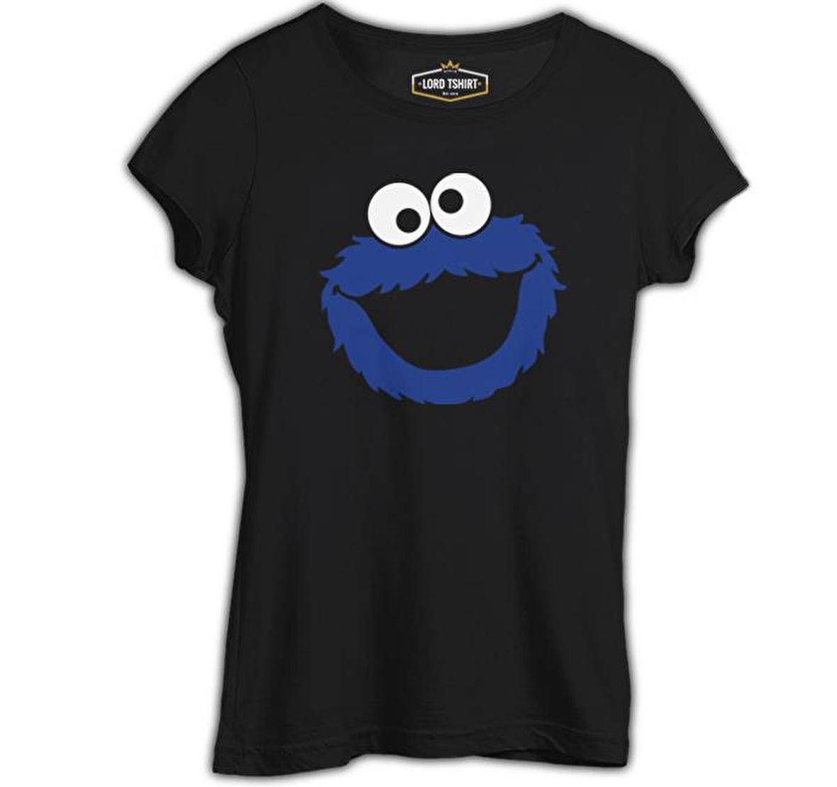 Kurabiye Canavarı - Canavar Siyah Bayan Tshirt