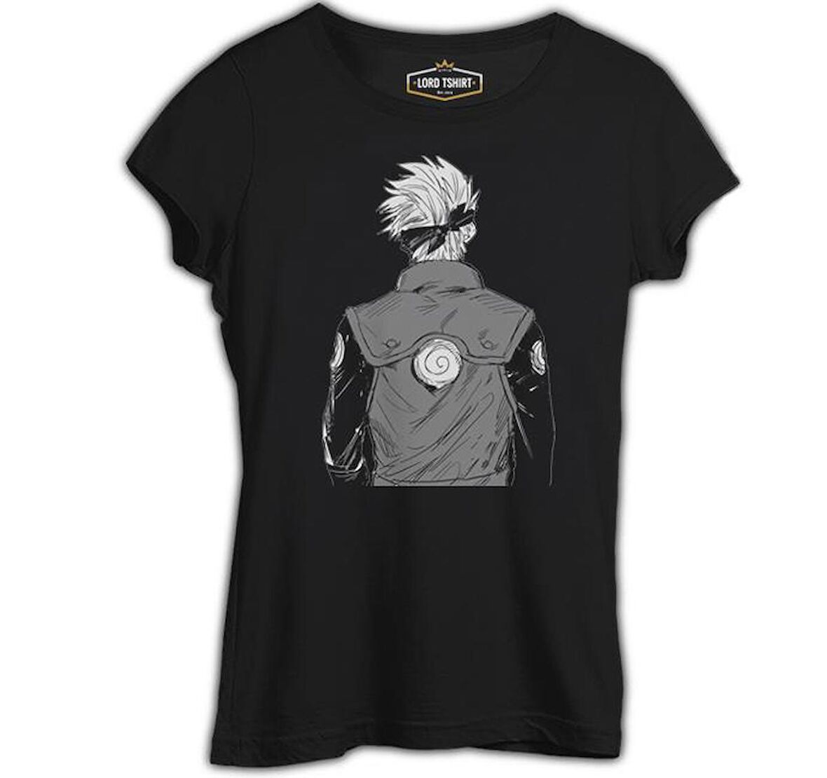 Naruto - Kakashi Back Siyah Bayan Tshirt