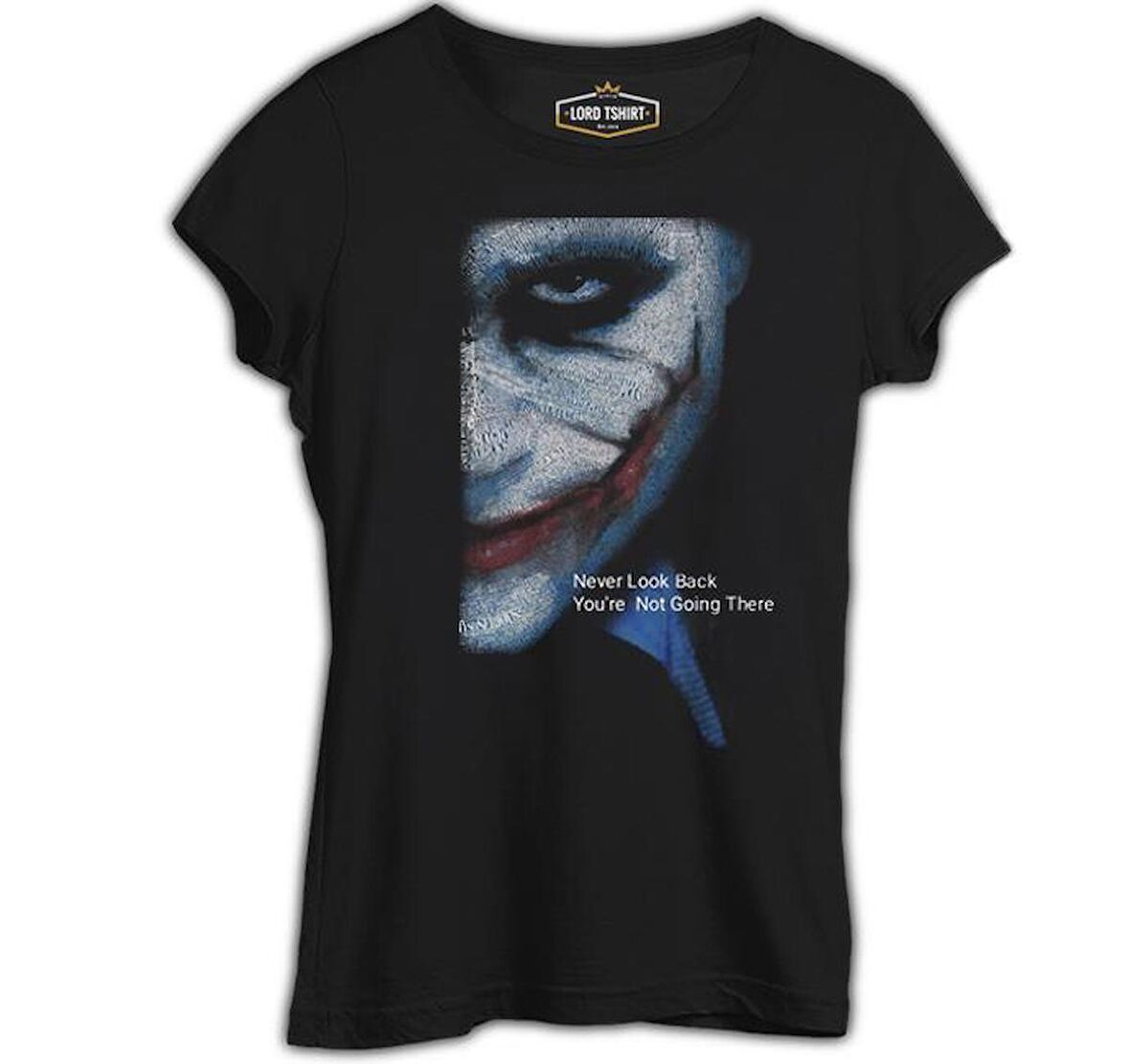 Joker - Never Look Back Siyah Kadın Tshirt