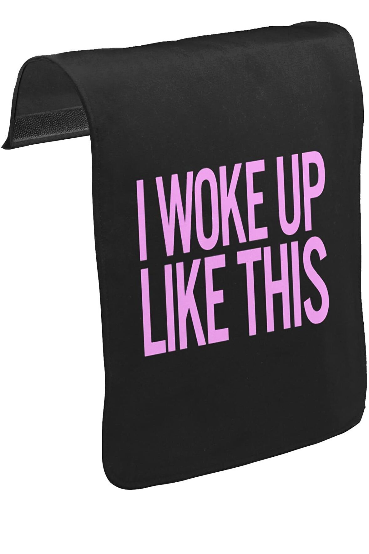 I Woke up Like This Unisex Siyah Tak-Çıkar Postacı Çanta Kapağı CK-1018
