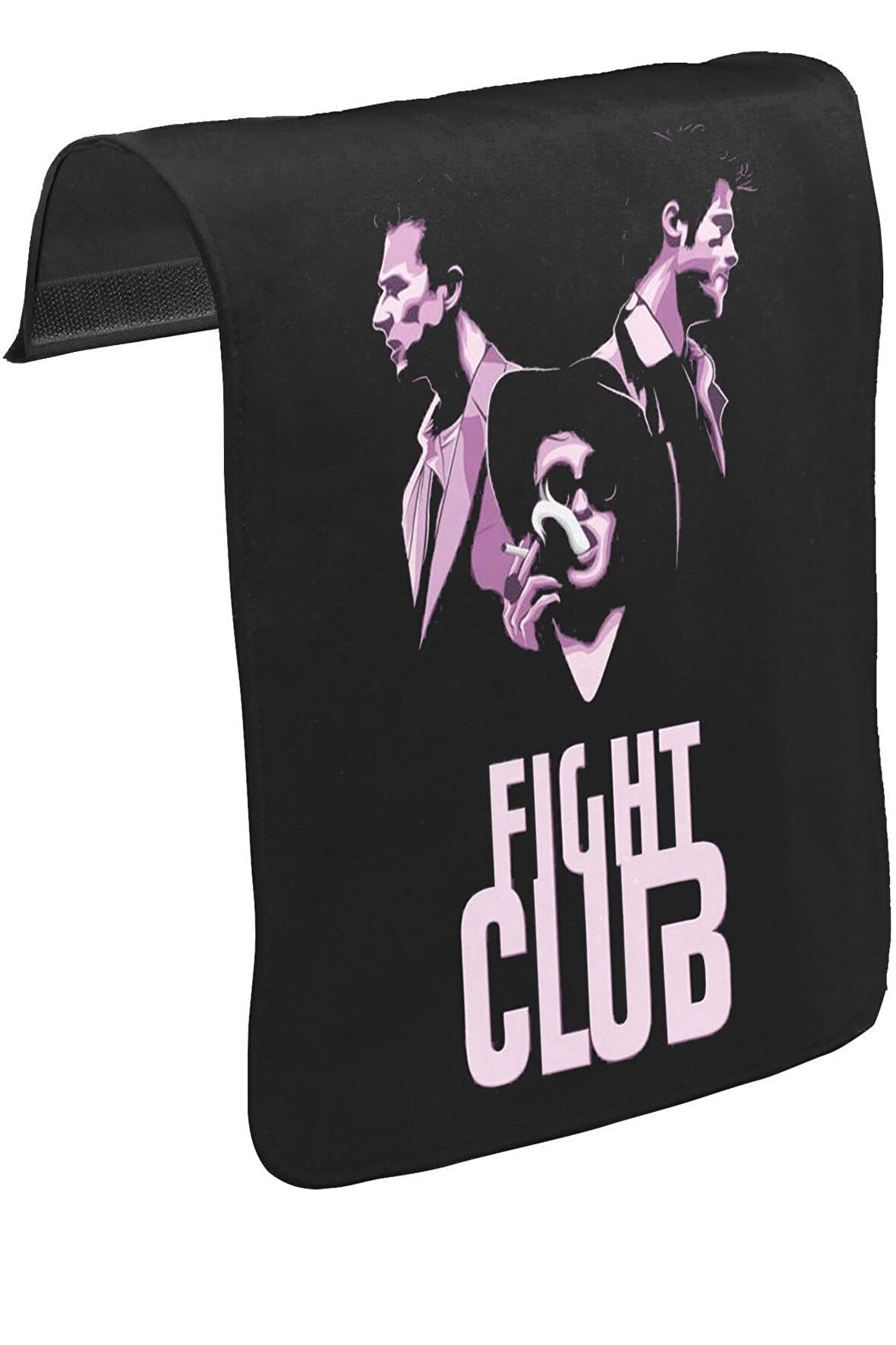 Fight Club - Smoky Unisex Siyah Tak-Çıkar Postacı Çanta Kapağı CK-1030
