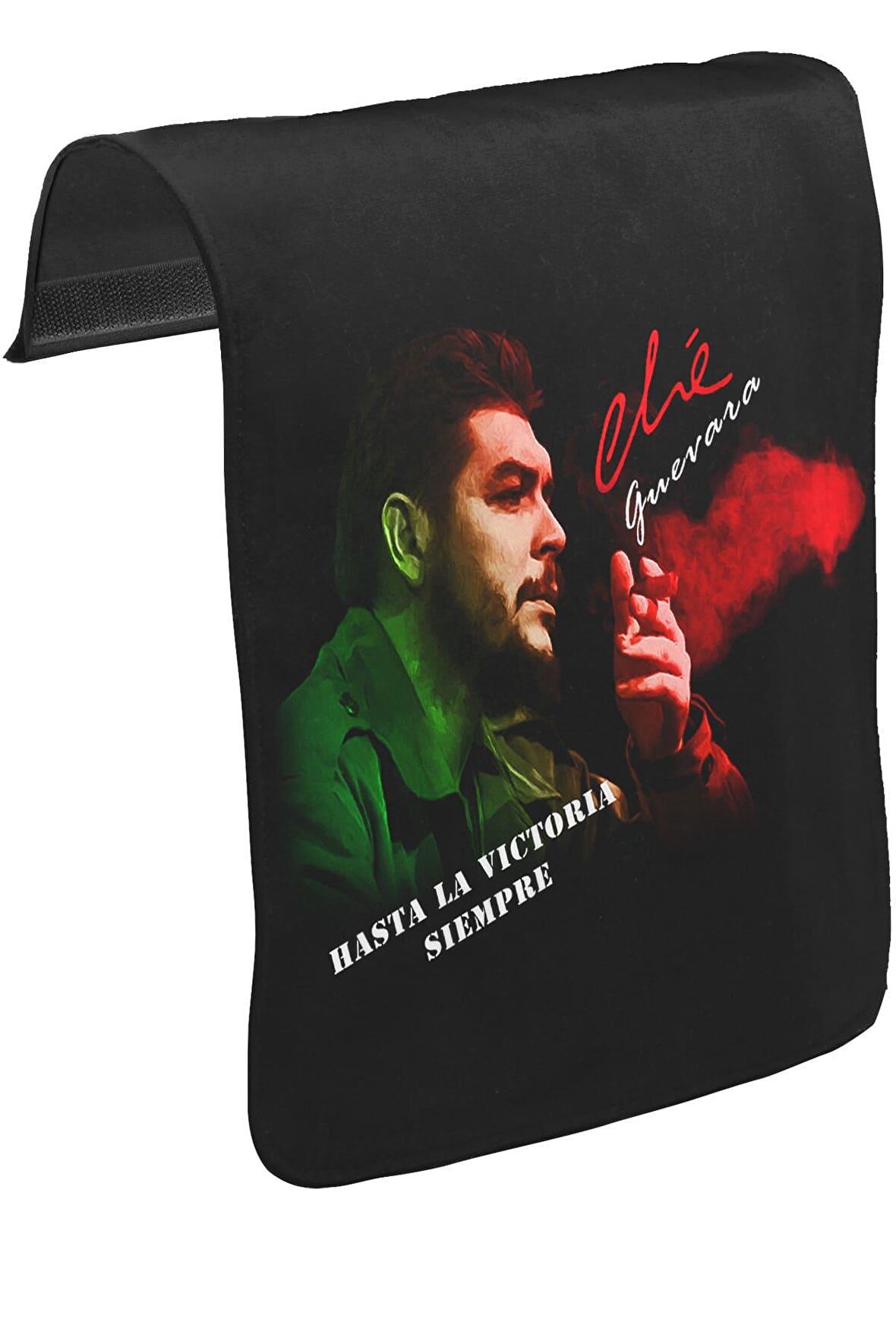 Che Guevara - Green Red Unisex Siyah Tak-Çıkar Postacı Çanta Kapağı CK-104