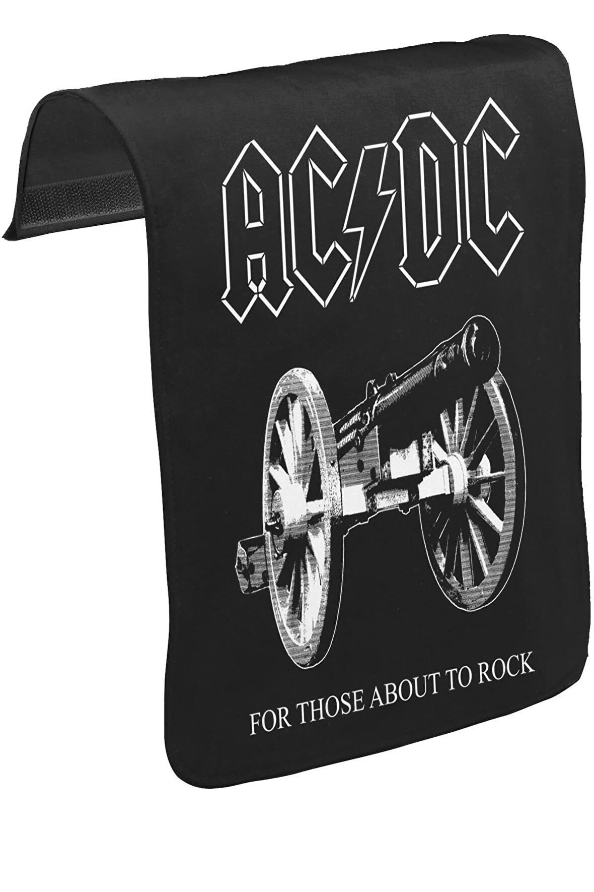 AC DC - For Those About To Rock Cover Unisex Siyah Tak-Çıkar Postacı Çanta Kapağı CK-1044