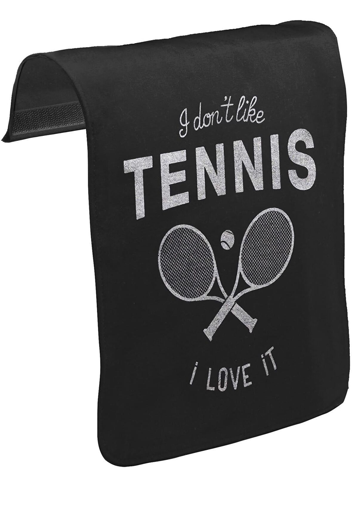 Tenis - Love It Unisex Siyah Tak-Çıkar Postacı Çanta Kapağı CK-1055