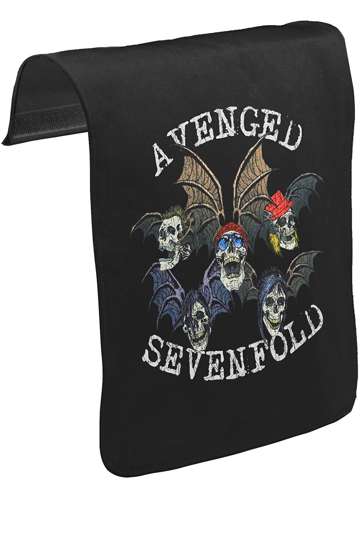 Avenged Sevenfold - Faces Unisex Siyah Tak-Çıkar Postacı Çanta Kapağı CK-107