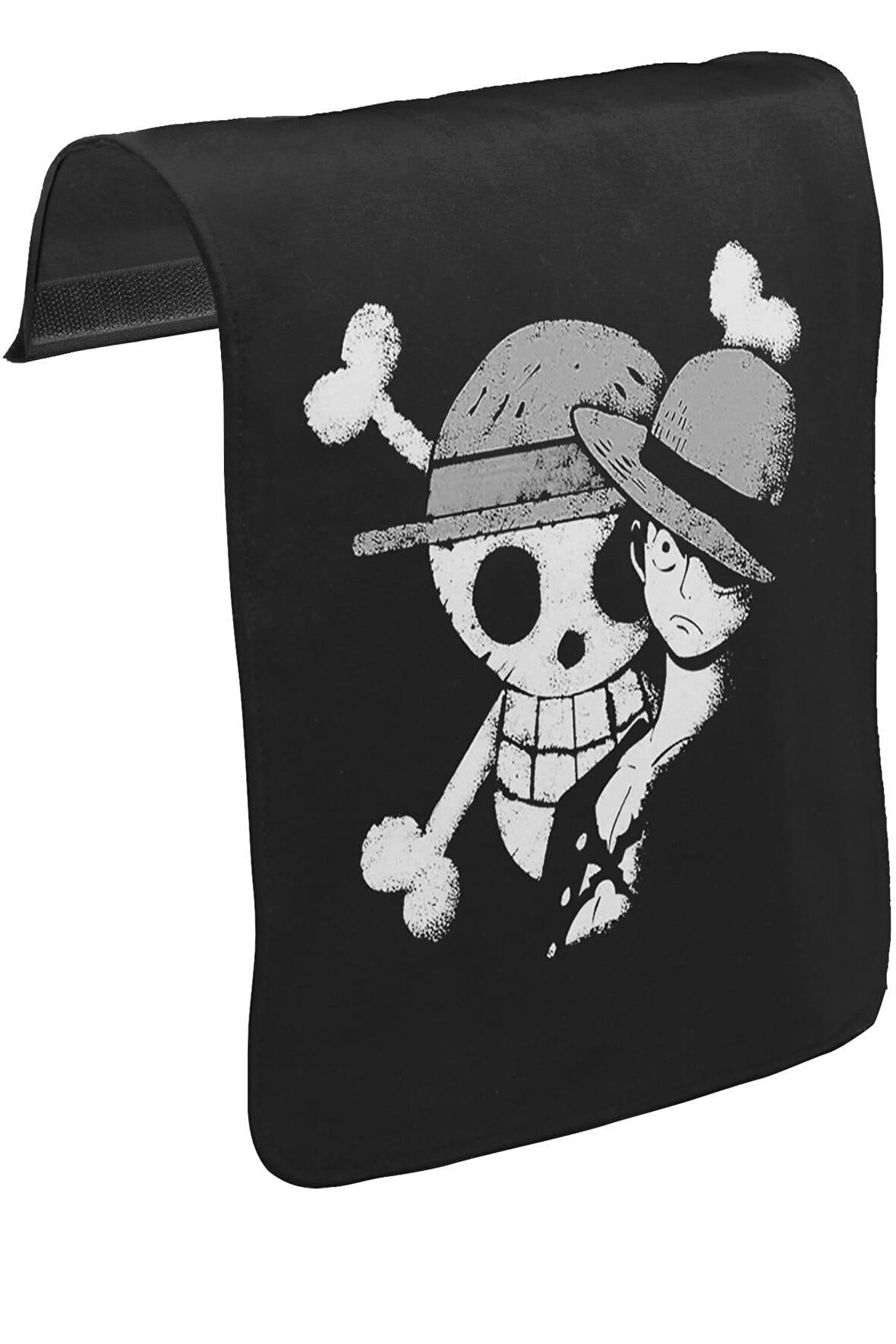 One Piece - Luffy Straw Hat IV Unisex Siyah Tak-Çıkar Postacı Çanta Kapağı CK-1079