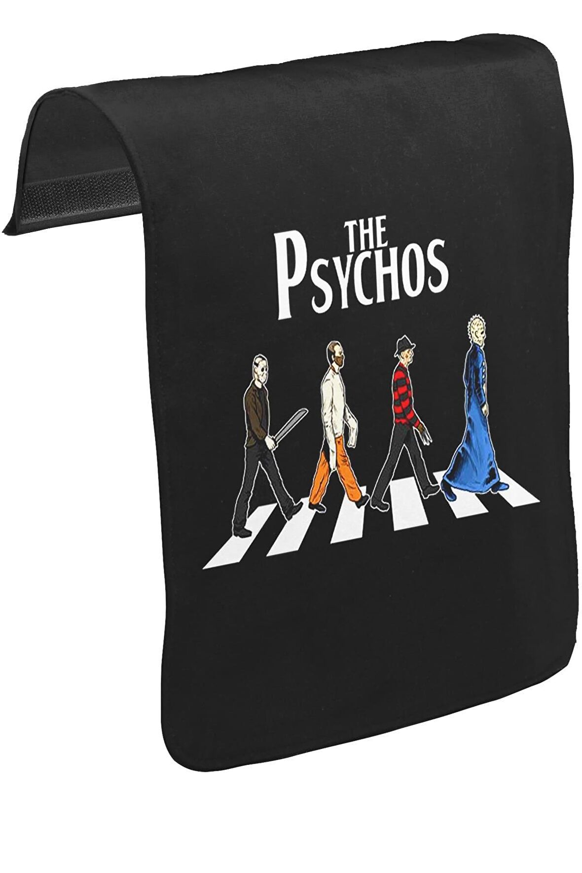 The Psychos Unisex Siyah Tak-Çıkar Postacı Çanta Kapağı CK-1092