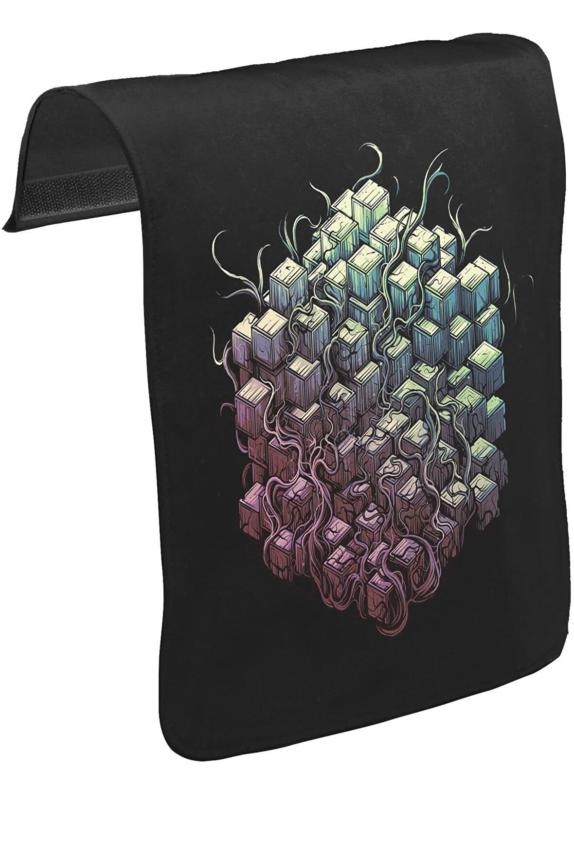 TesseracT - Errai Unisex Siyah Tak-Çıkar Postacı Çanta Kapağı CK-1103