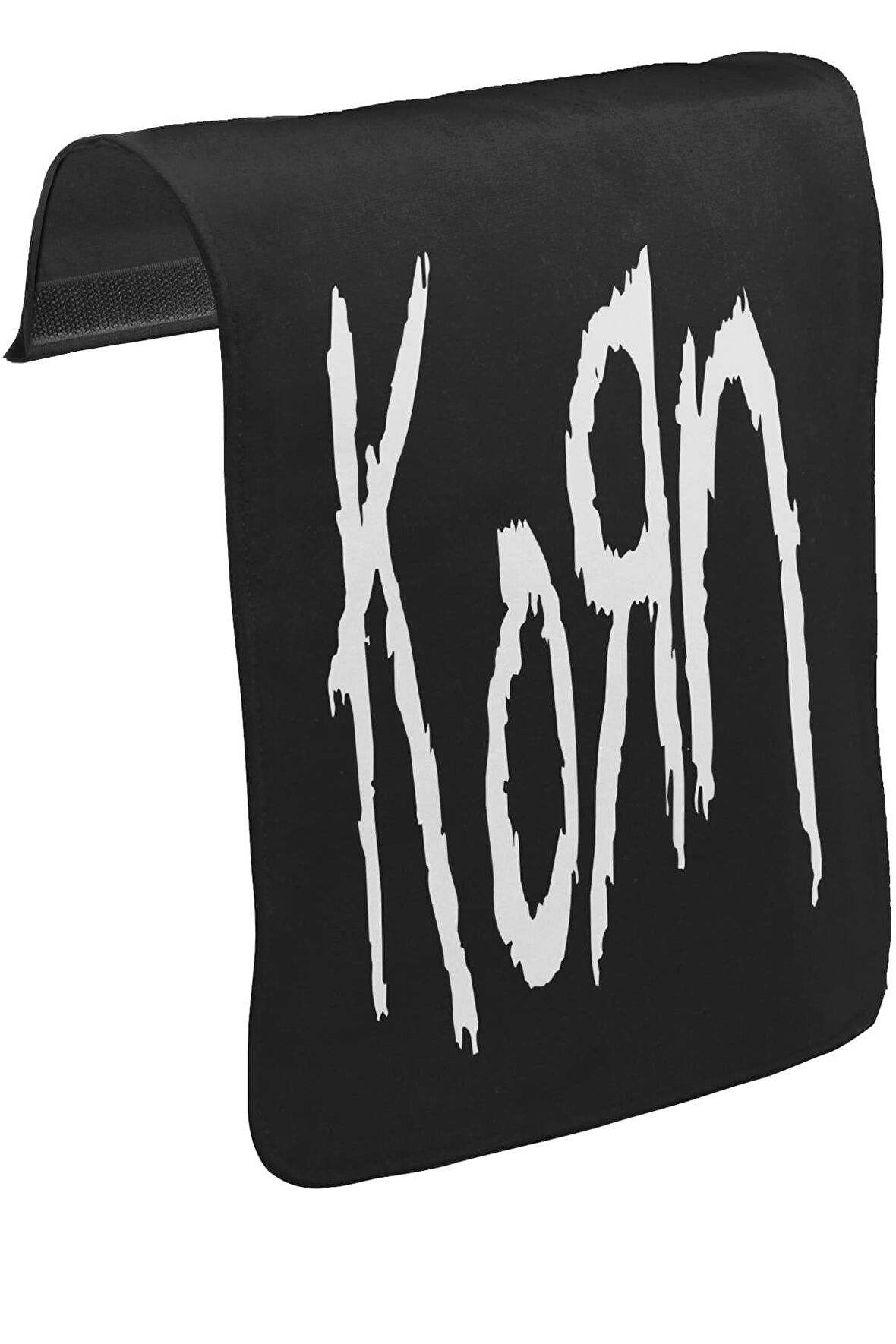 Korn - Logo Unisex Siyah Tak-Çıkar Postacı Çanta Kapağı CK-1116