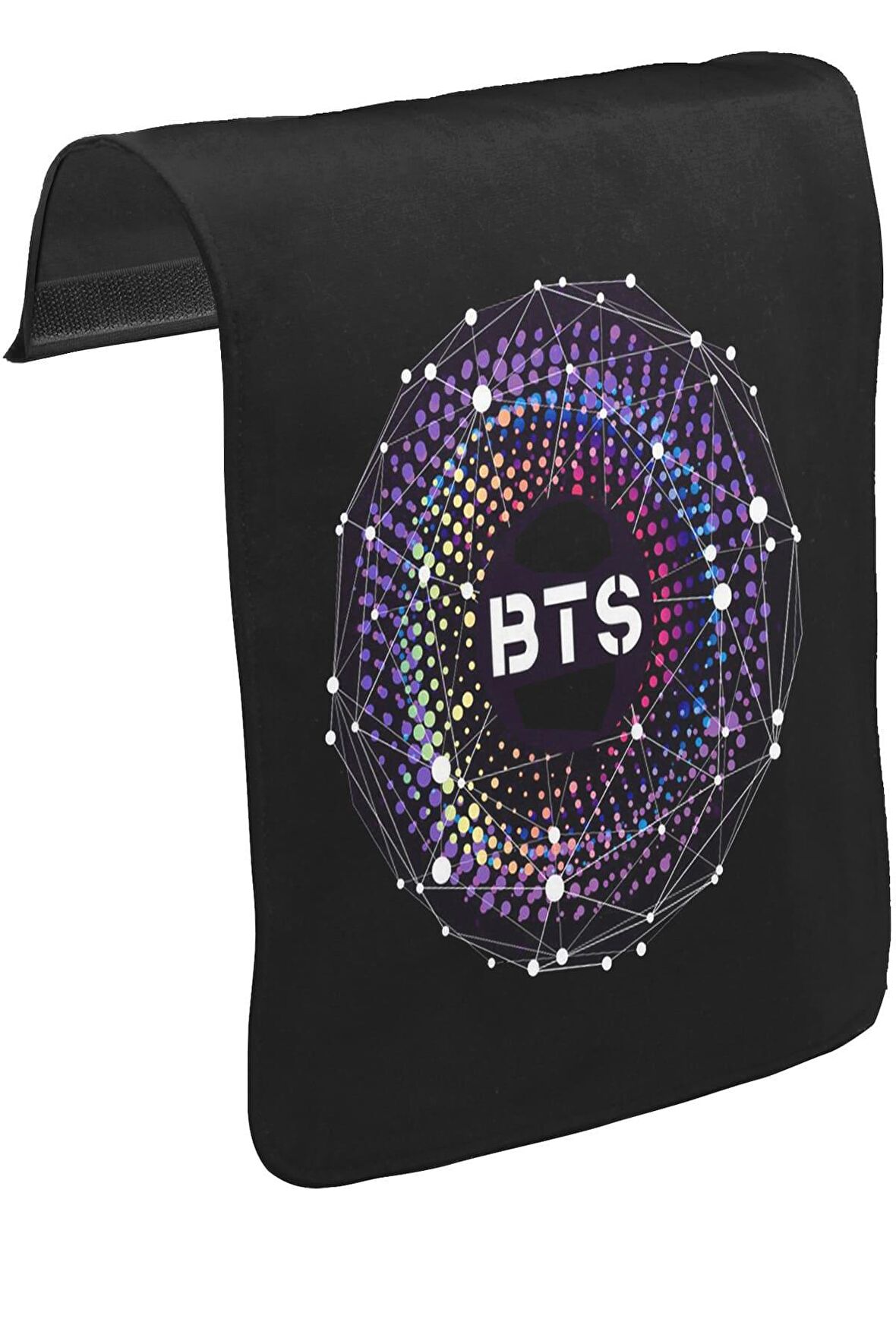 BTS -  4th Unisex Siyah Tak-Çıkar Postacı Çanta Kapağı CK-1135