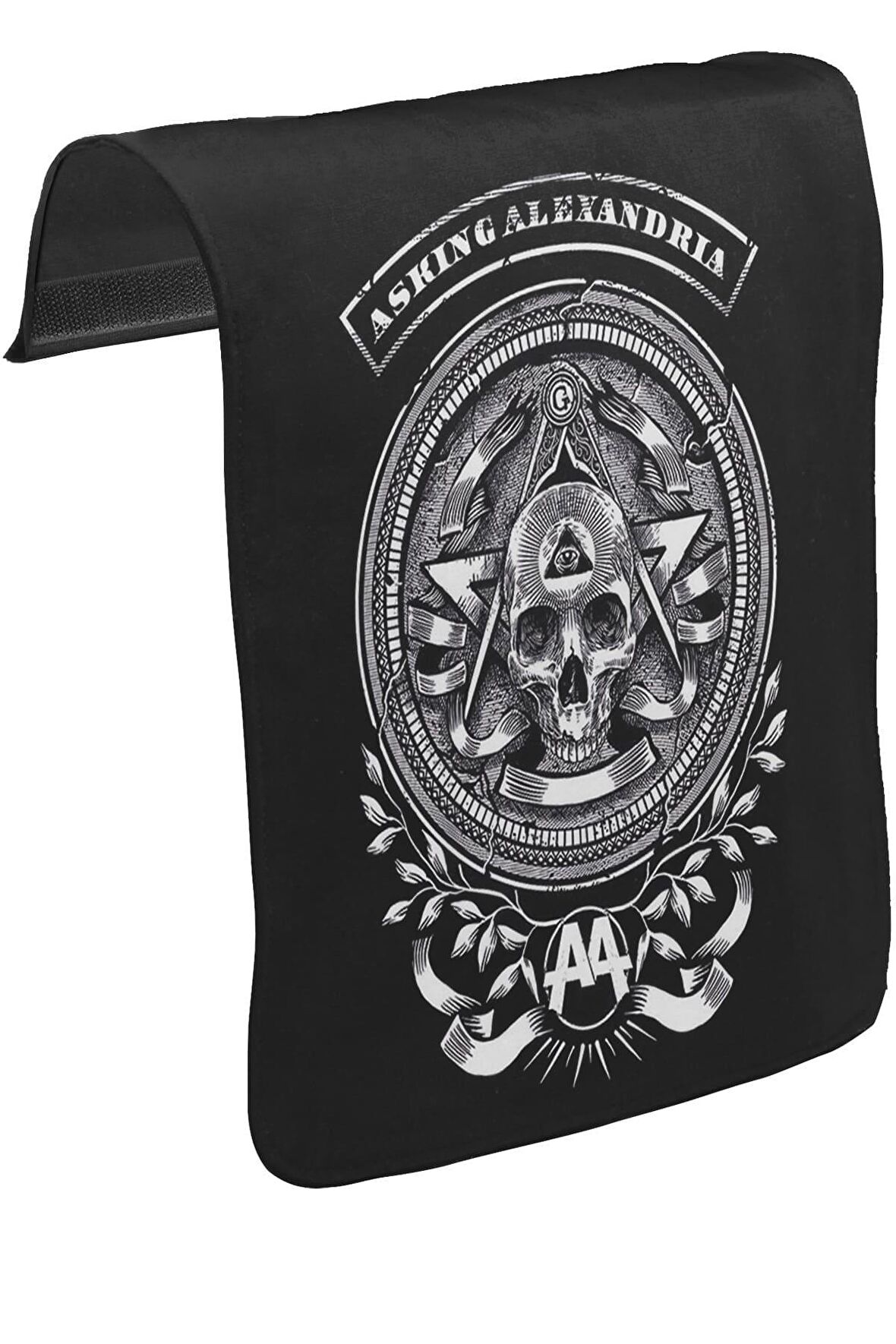 Asking Alexandria - AA Unisex Siyah Tak-Çıkar Postacı Çanta Kapağı CK-1136