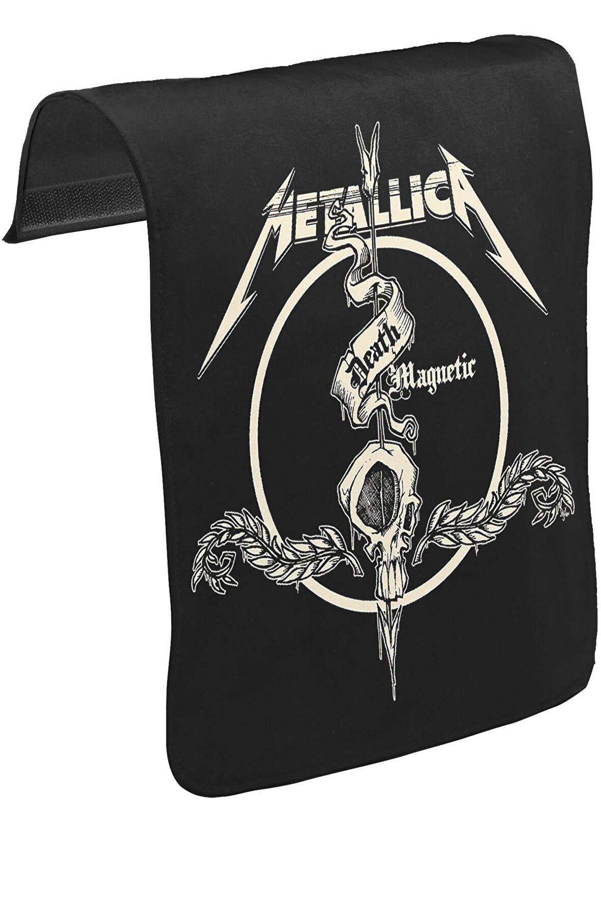Metallica - Death Magnetic Unisex Siyah Tak-Çıkar Postacı Çanta Kapağı CK-114