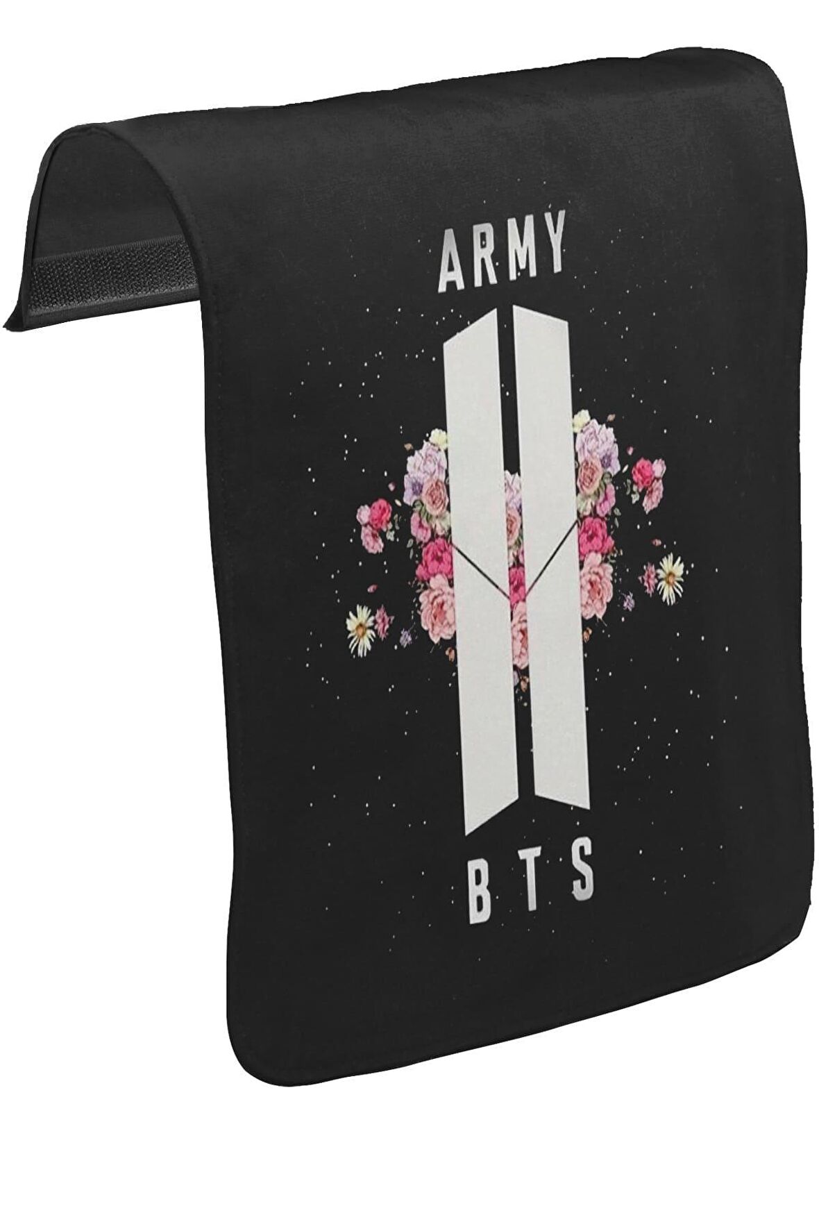BTS - Army Logo Hit Unisex Siyah Tak-Çıkar Postacı Çanta Kapağı CK-1152