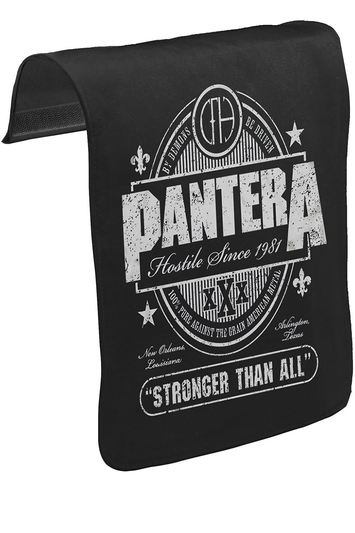 Pantera - Stronger than All Unisex Siyah Tak-Çıkar Postacı Çanta Kapağı CK-1182