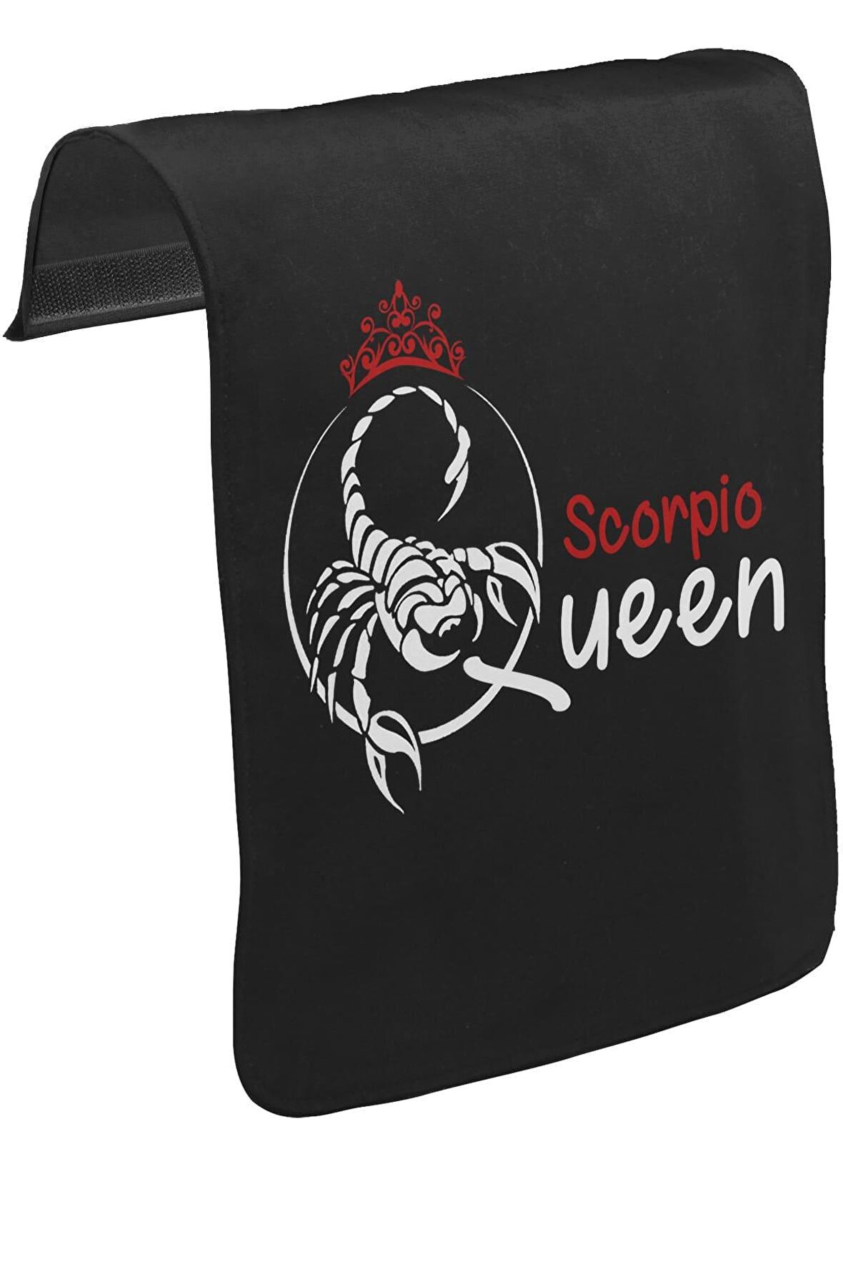Burç - Scorpio QueenUnisex Siyah Tak-Çıkar Postacı Çanta Kapağı CK-1207