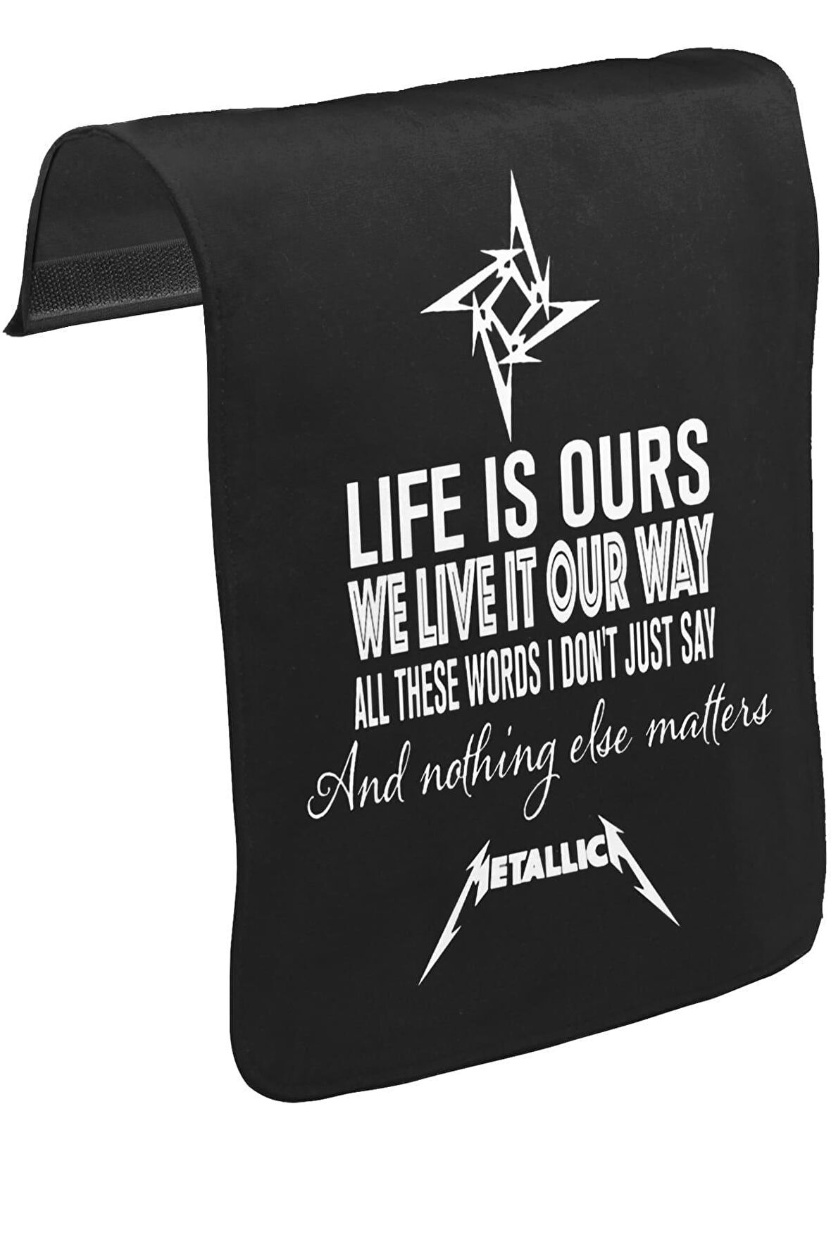 Metallica - Nothing Else Matters Unisex Siyah Tak-Çıkar Postacı Çanta Kapağı CK-1219