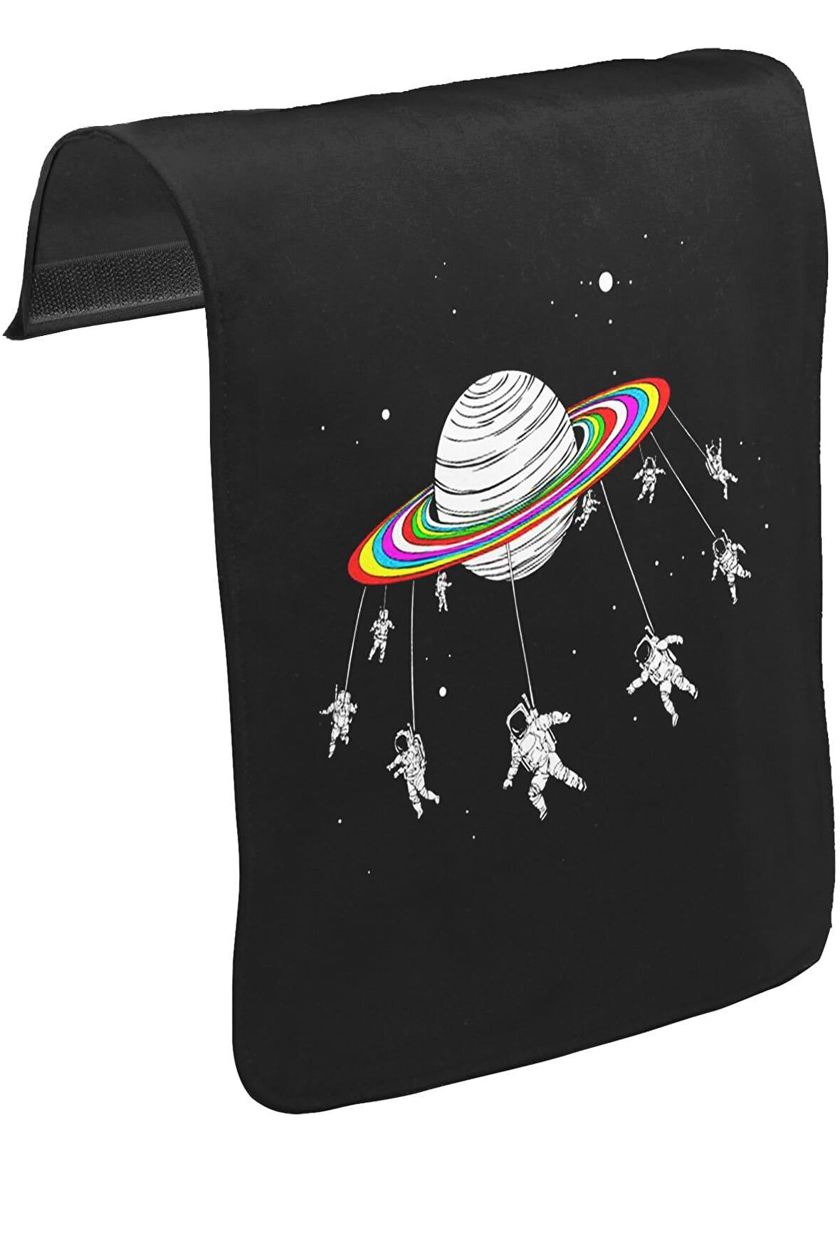 Swing Astronot Unisex Siyah Tak-Çıkar Postacı Çanta Kapağı CK-1225