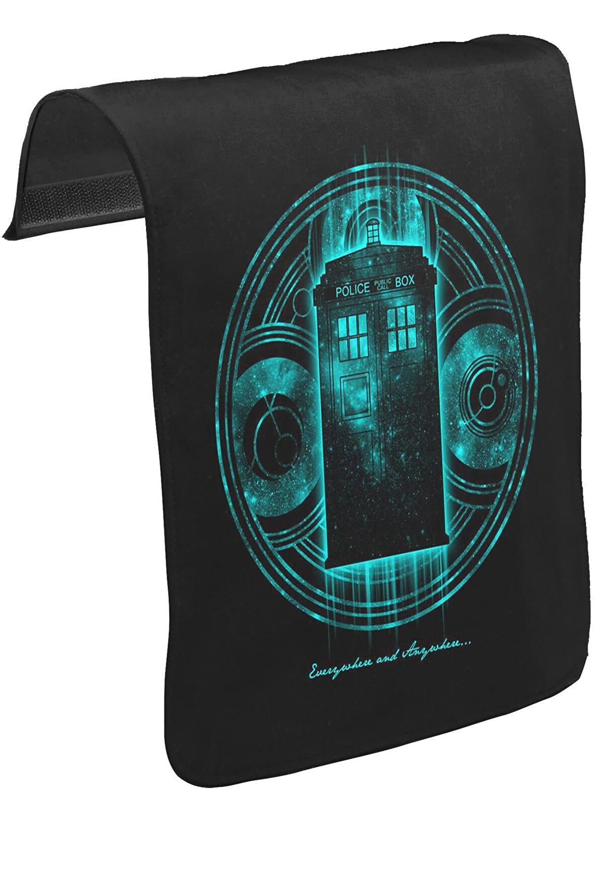 Doctor Who - Anywhere Unisex Siyah Tak-Çıkar Postacı Çanta Kapağı CK-1274