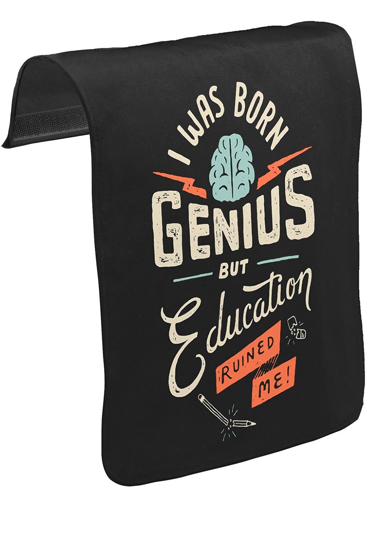 Yazı - Genius Unisex Siyah Tak-Çıkar Postacı Çanta Kapağı CK-1318