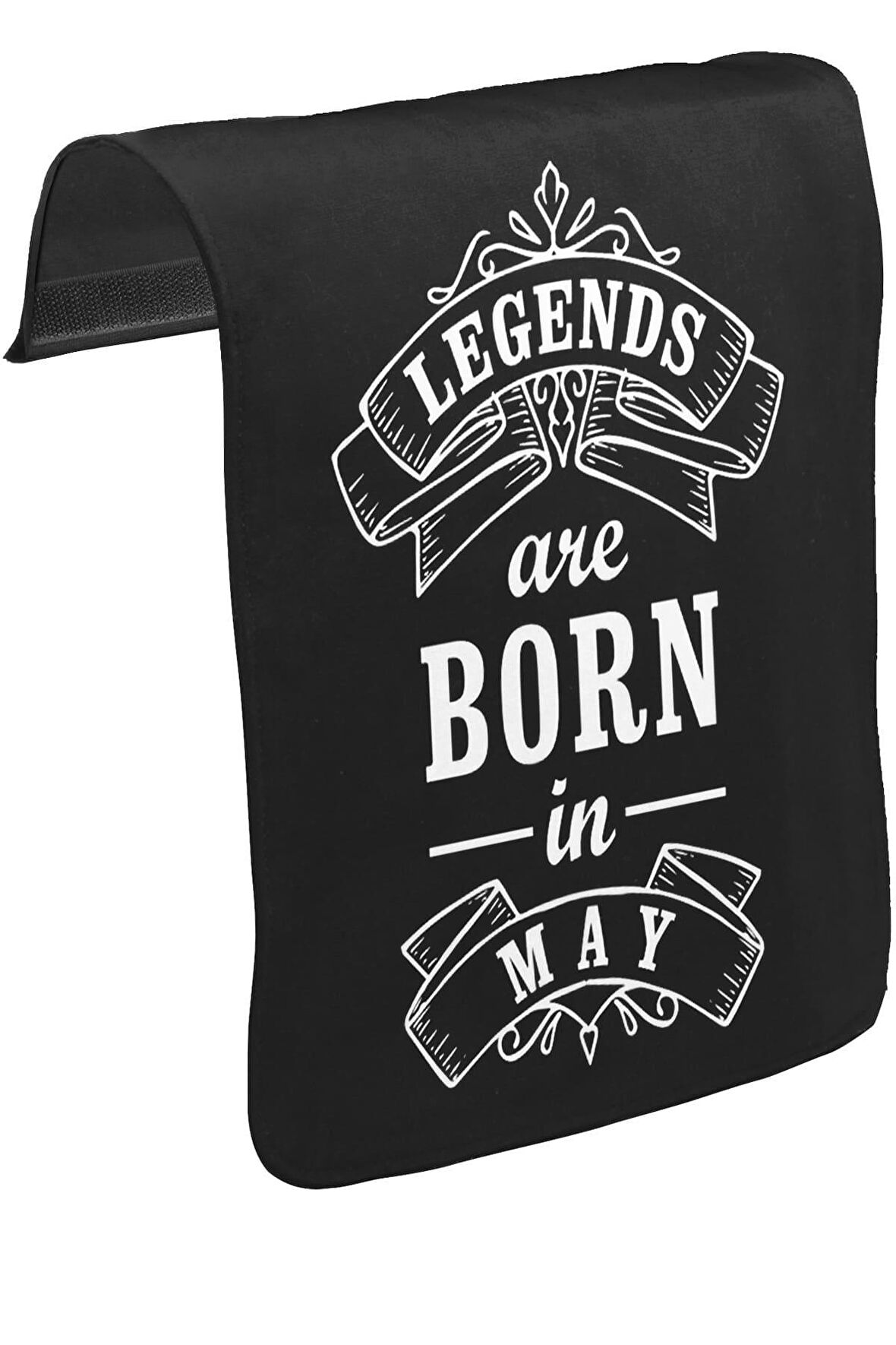 Burç - Born in May Legends  Unisex Siyah Tak-Çıkar Postacı Çanta Kapağı CK-1344