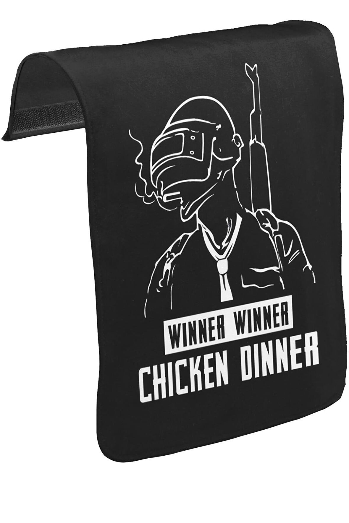 PUBG - Winner Winner Unisex Siyah Tak-Çıkar Postacı Çanta Kapağı CK-1359