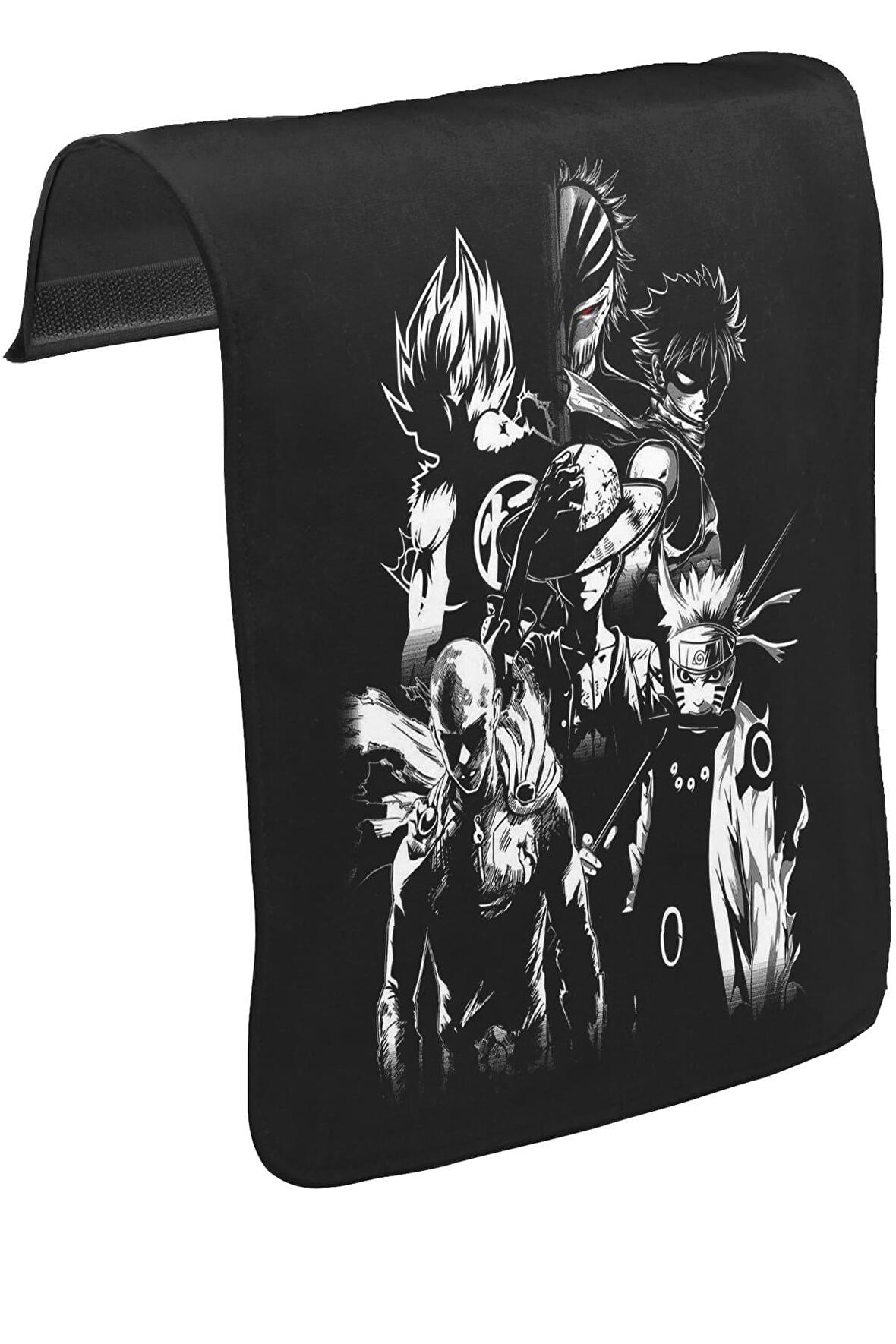 Anime Heros Unisex Siyah Tak-Çıkar Postacı Çanta Kapağı CK-1373