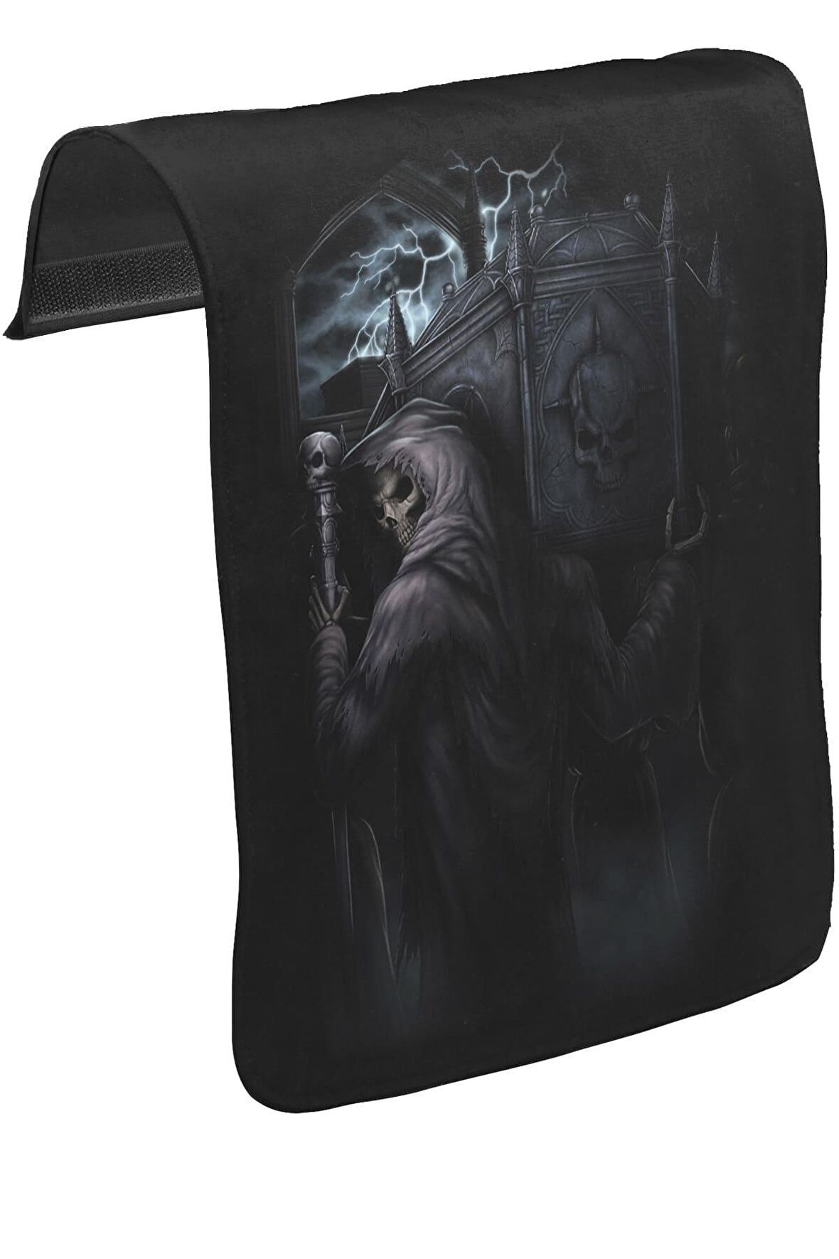 Kurukafa - Coffin Unisex Siyah Tak-Çıkar Postacı Çanta Kapağı CK-139
