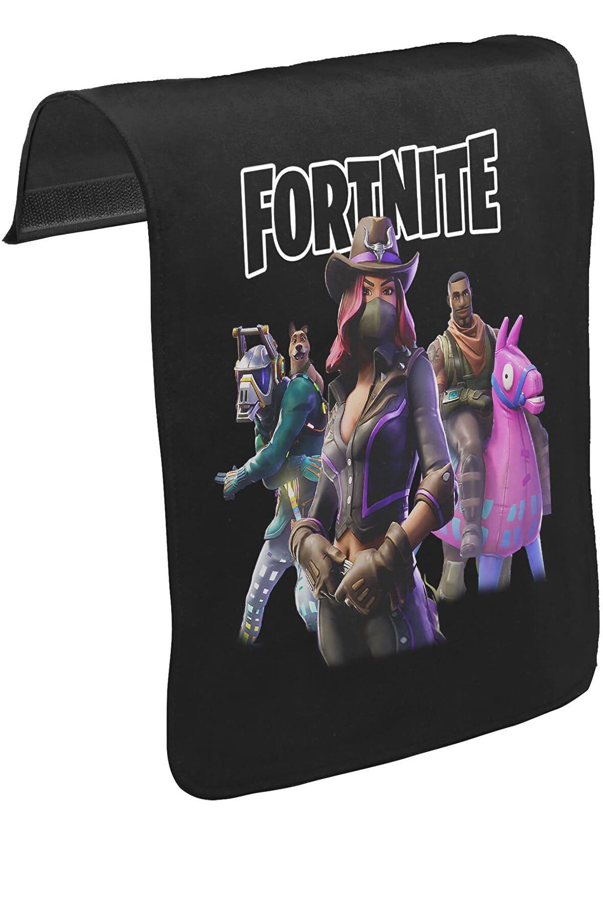 Fortnite - Pets Unisex Siyah Tak-Çıkar Postacı Çanta Kapağı CK-1395