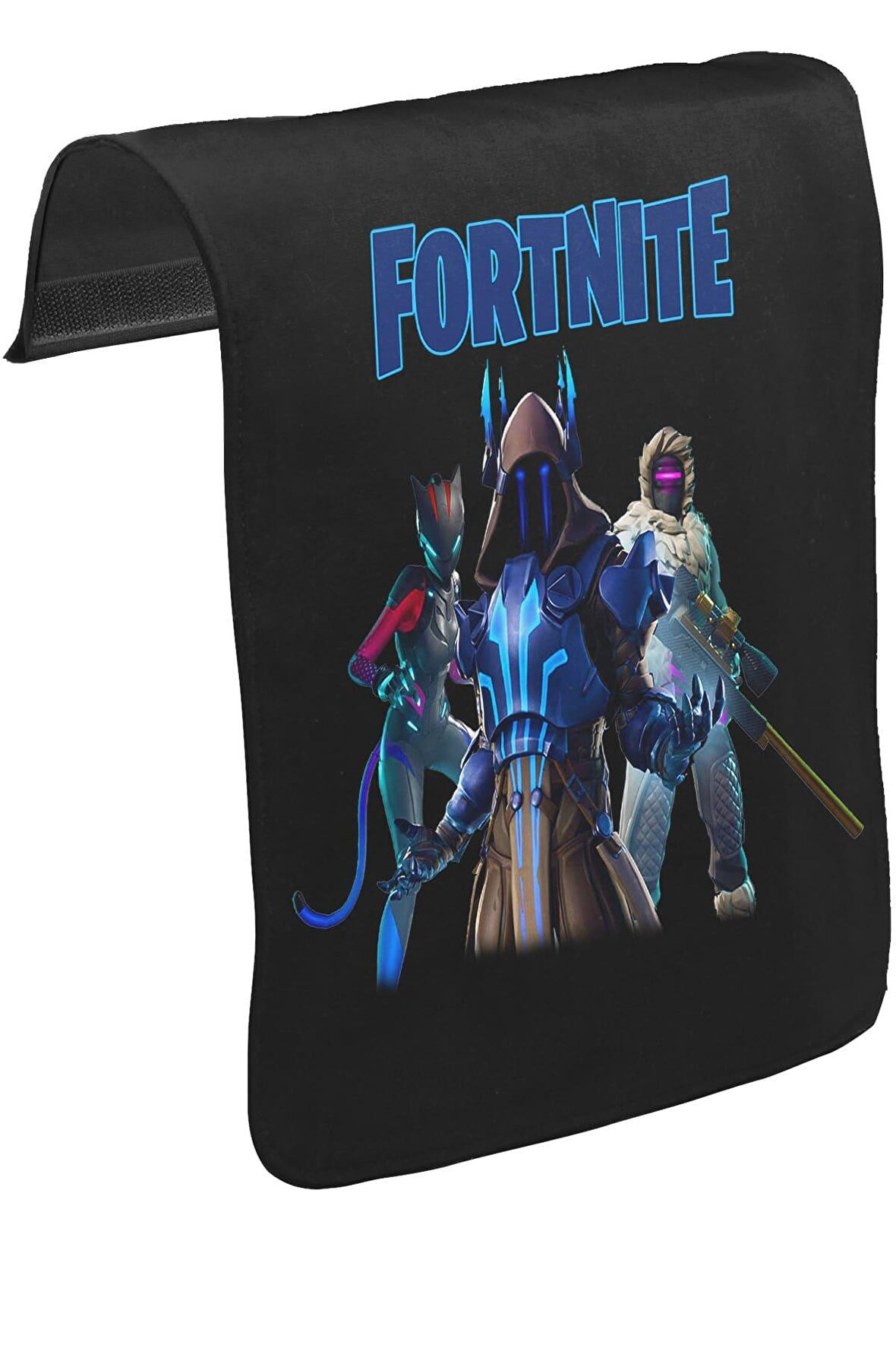 Fortnite - Ice King Unisex Siyah Tak-Çıkar Postacı Çanta Kapağı CK-1411